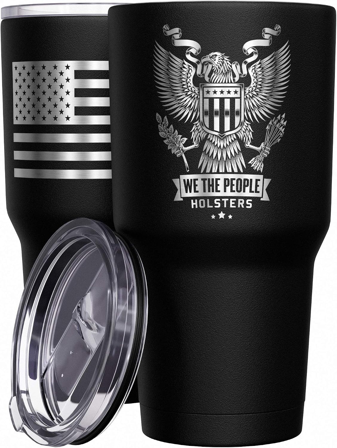 We The People Holsters - 1776 Betsy Ross Flag - Betsy Ross Mug - American Flag Coffee Travel Mug - American Flag Tumbler - Double Insulated Tumbler - 30 oz