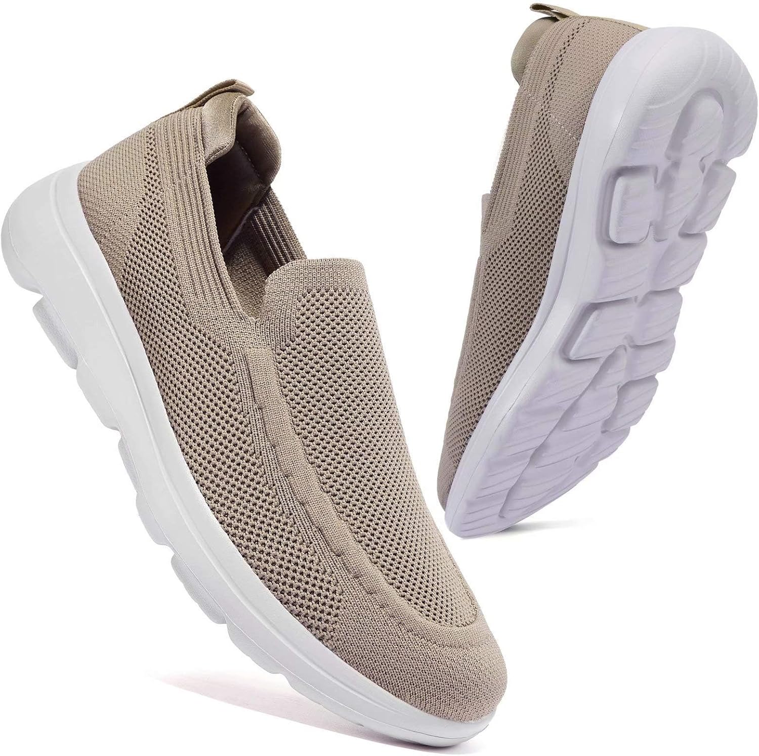 konhill Mens Slip On Shoes Lightweight Walking Shoes Anti Slip