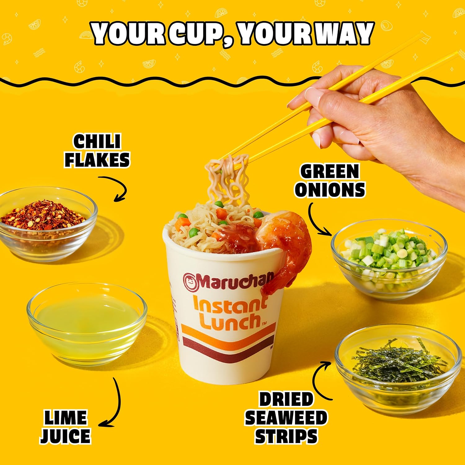 Maruchan Instant Lunch Ramen Noodles, Cheddar Cheese Flavor – Japanese-Style Instant Noodle Soup, Easy Meal Ready in 3 Minutes – 2.25 Oz. (12 Pack)