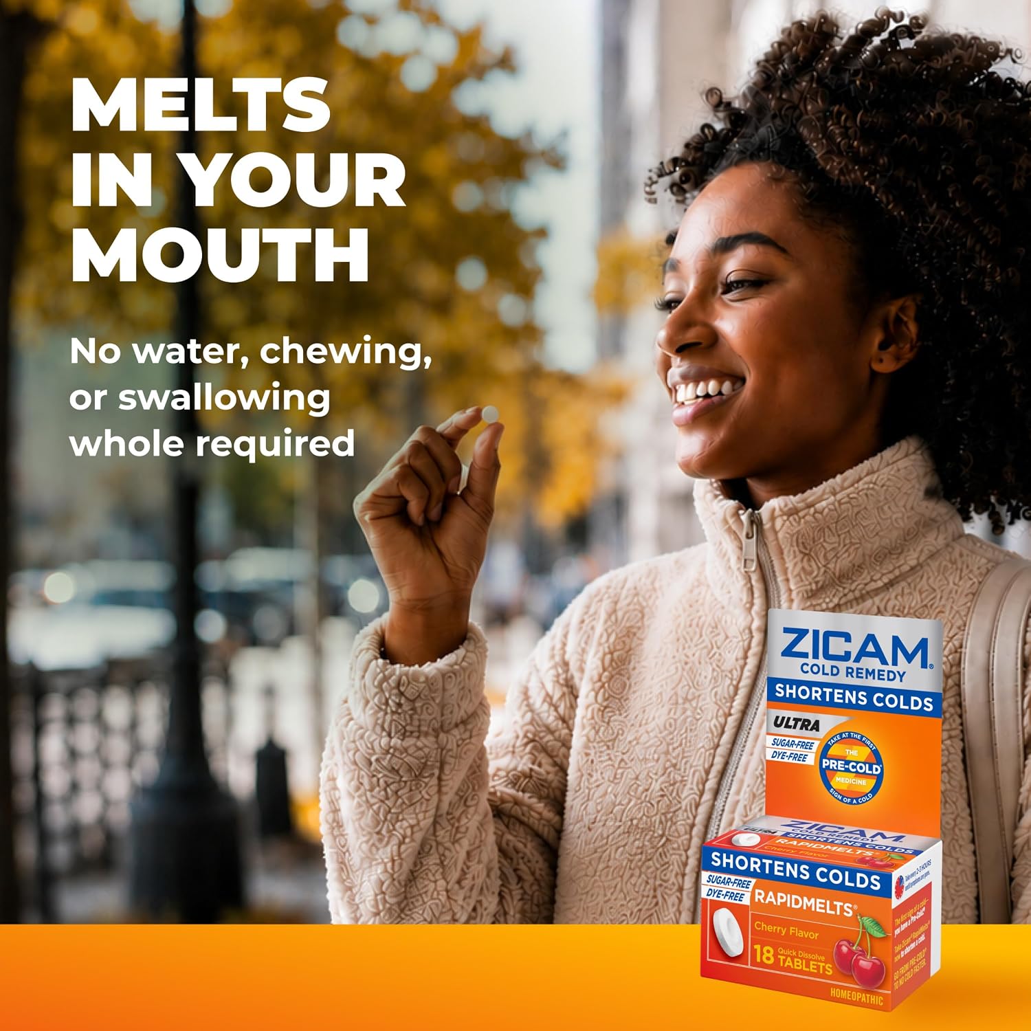 Zicam Cold Remedy RapidMelts, Citrus, 25 Count