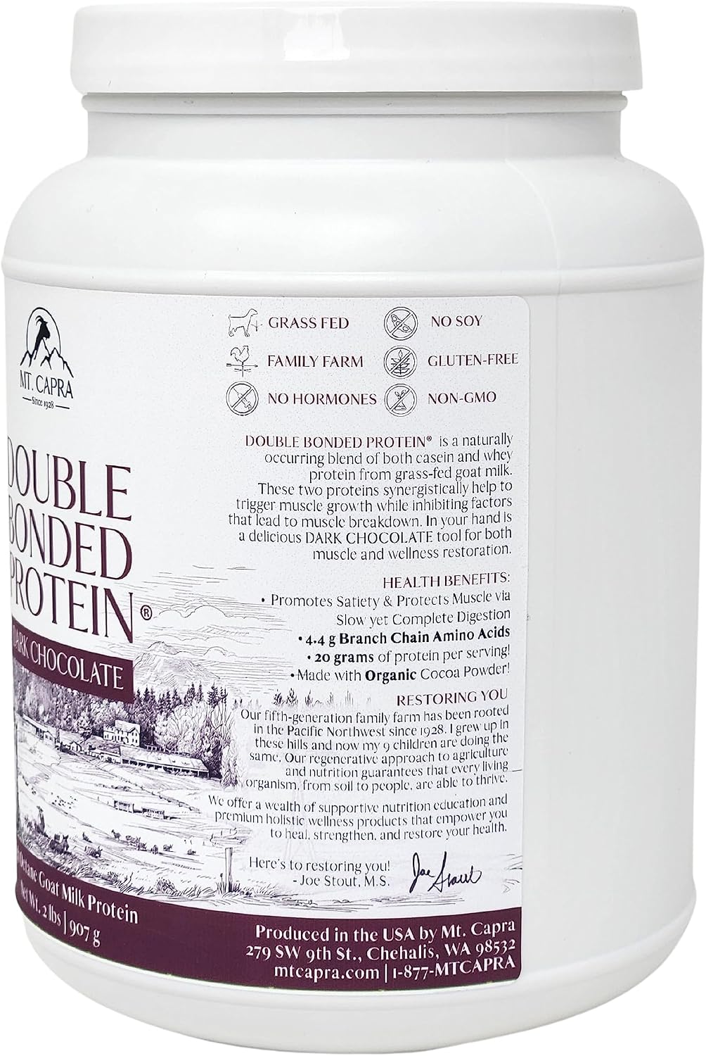 Double Bonded Protein (Dark Chocolate, 2 pounds)