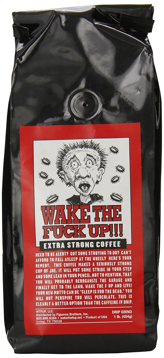 Wake the F'Up Uncensored Coffee, Original Extra Strong, 1 Pound