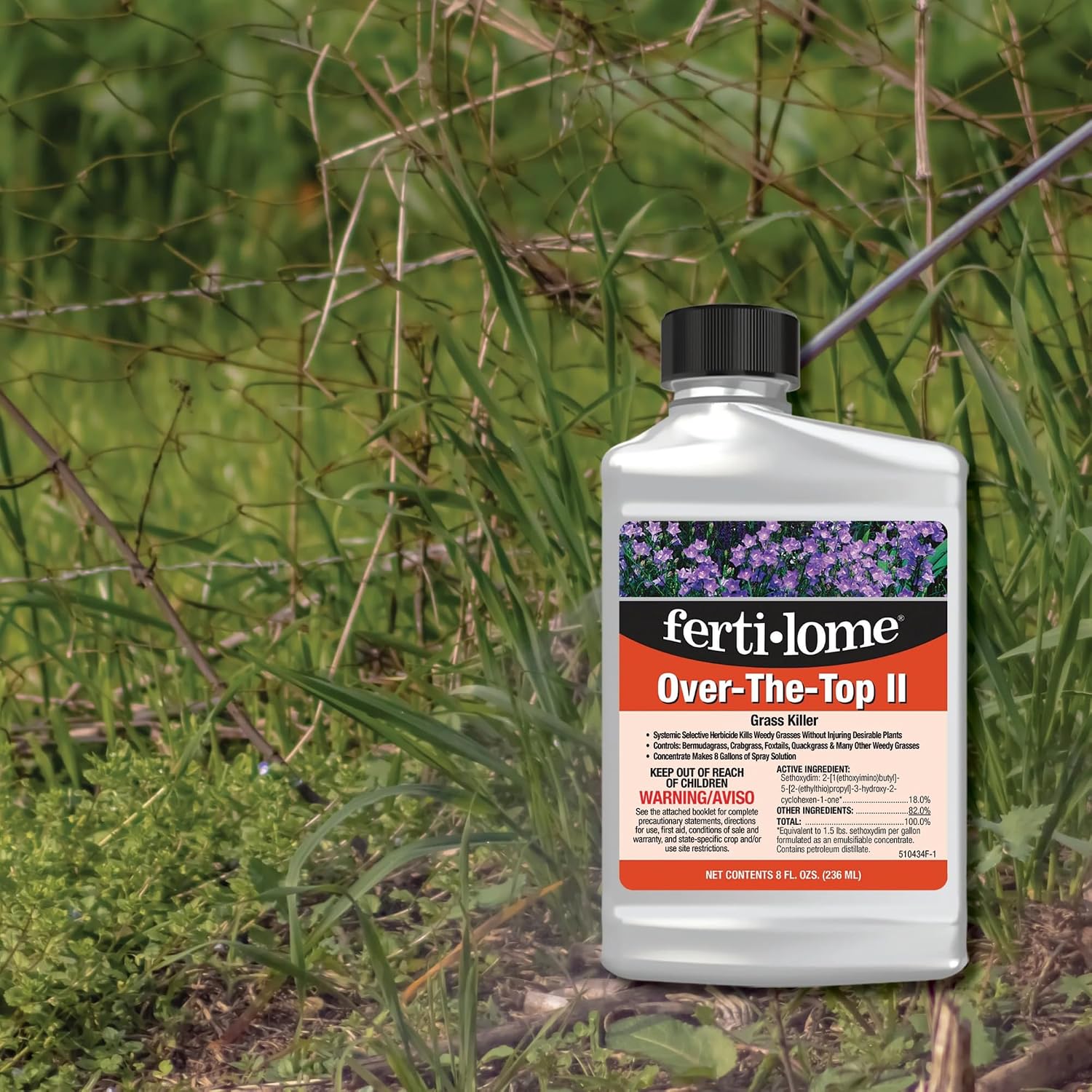 Fertilome 8 Oz Over The Top Grass Killer - 10434 | Fluazifop-p-butyl selective formula - Post-emergent control of annual & perennial grasses