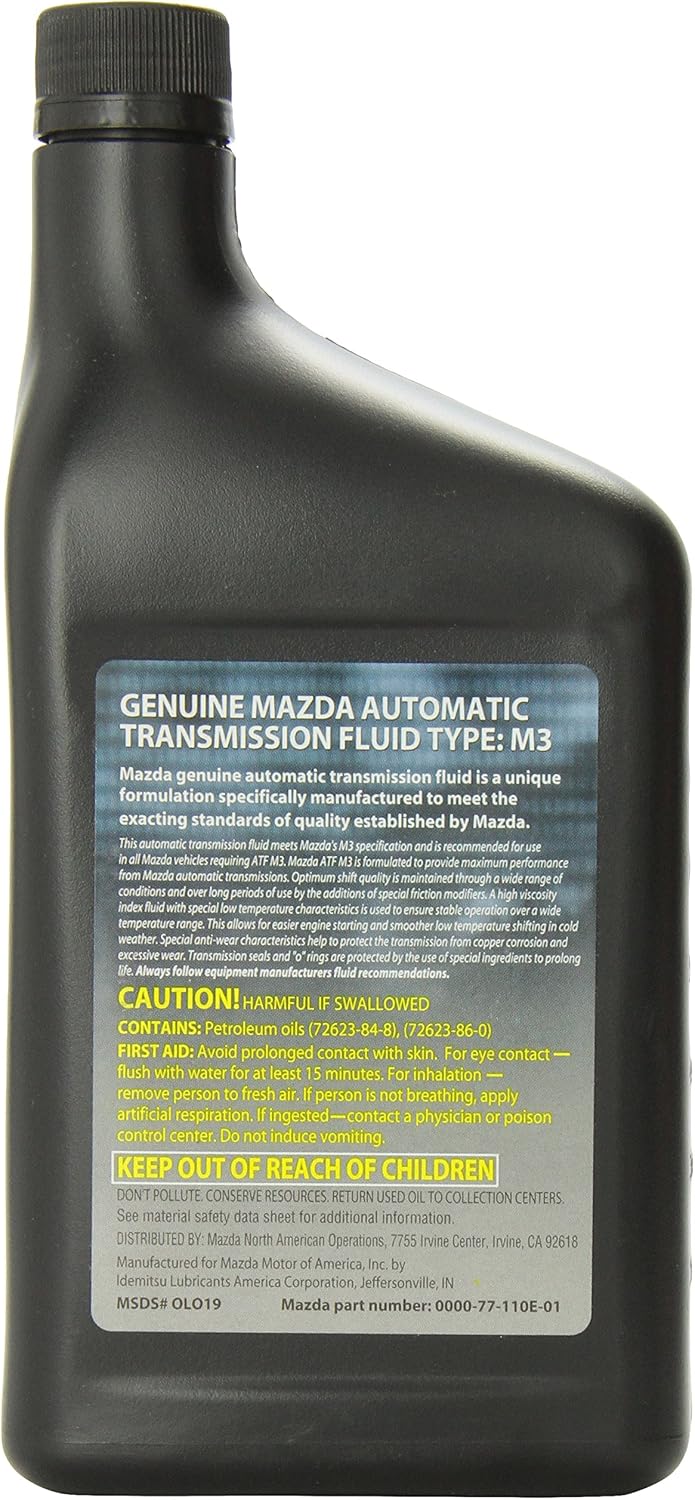 Genuine Mazda Fluid (0000-77-110E-01) M3 Automatic Transmission Fluid - 1 Quart