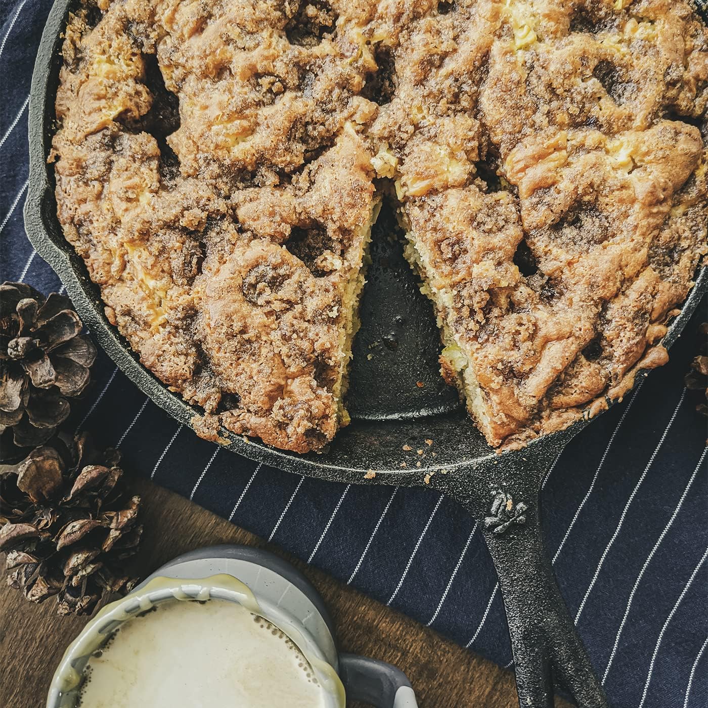12 Inch Round Large Pre-Seasoned Cast Iron Skillet