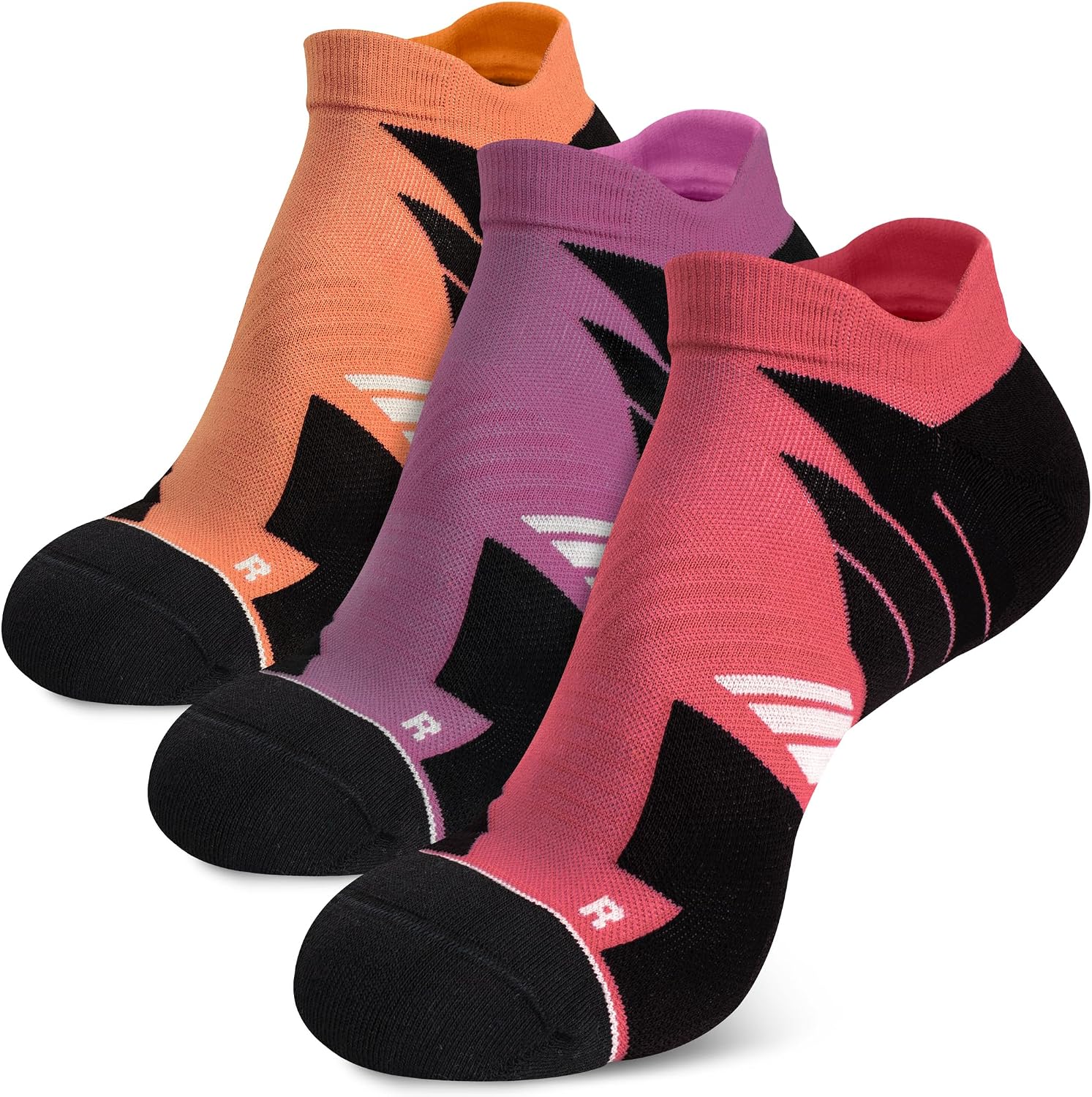Hylaea Unisex Coolmax No Show Athletic Running Socks, Cushioned No Blisters