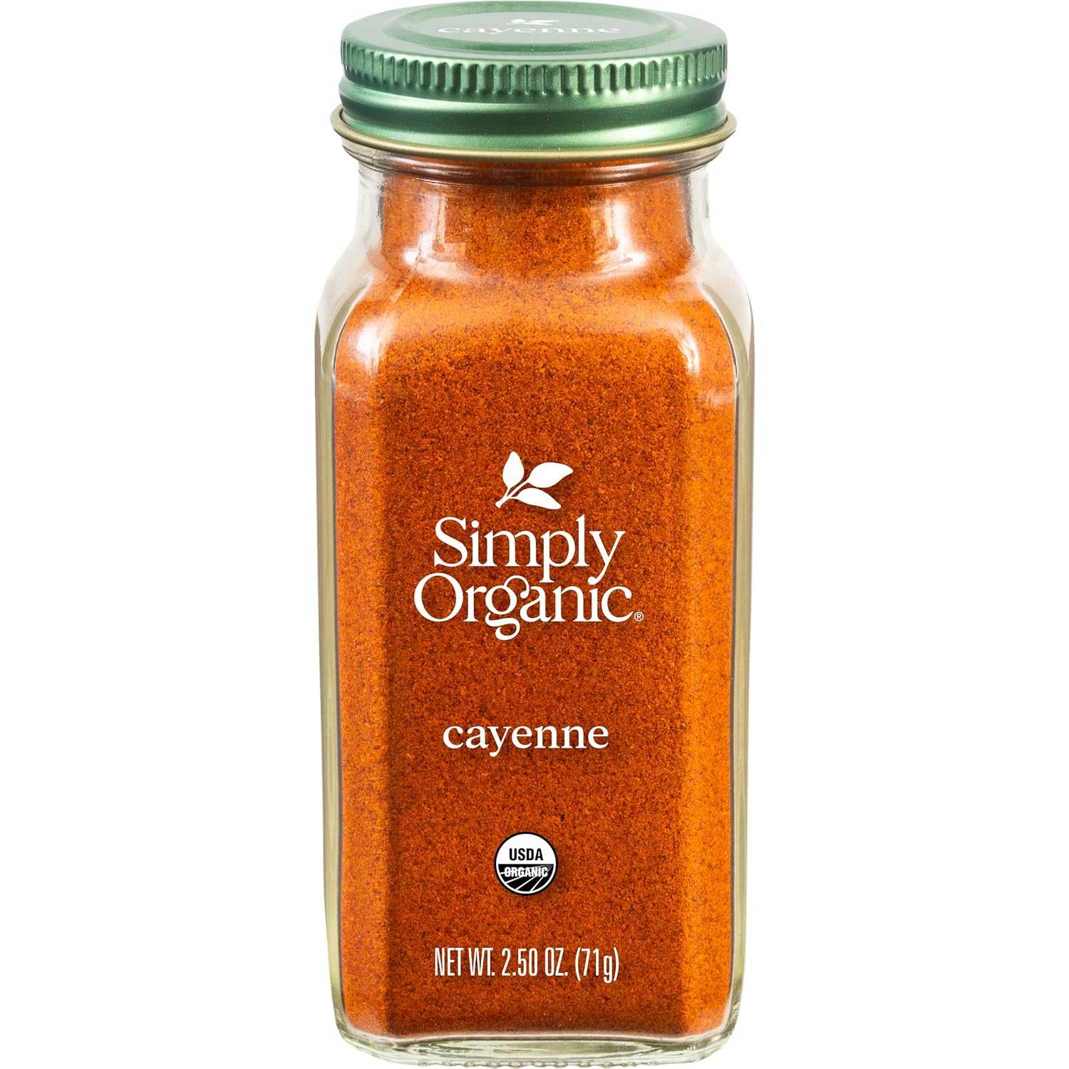 Simply Organic Cayenne Pepper, 2.89 Ounce | Pure, Organic Cayenne Peppers, No GMO's, Kosher Certified