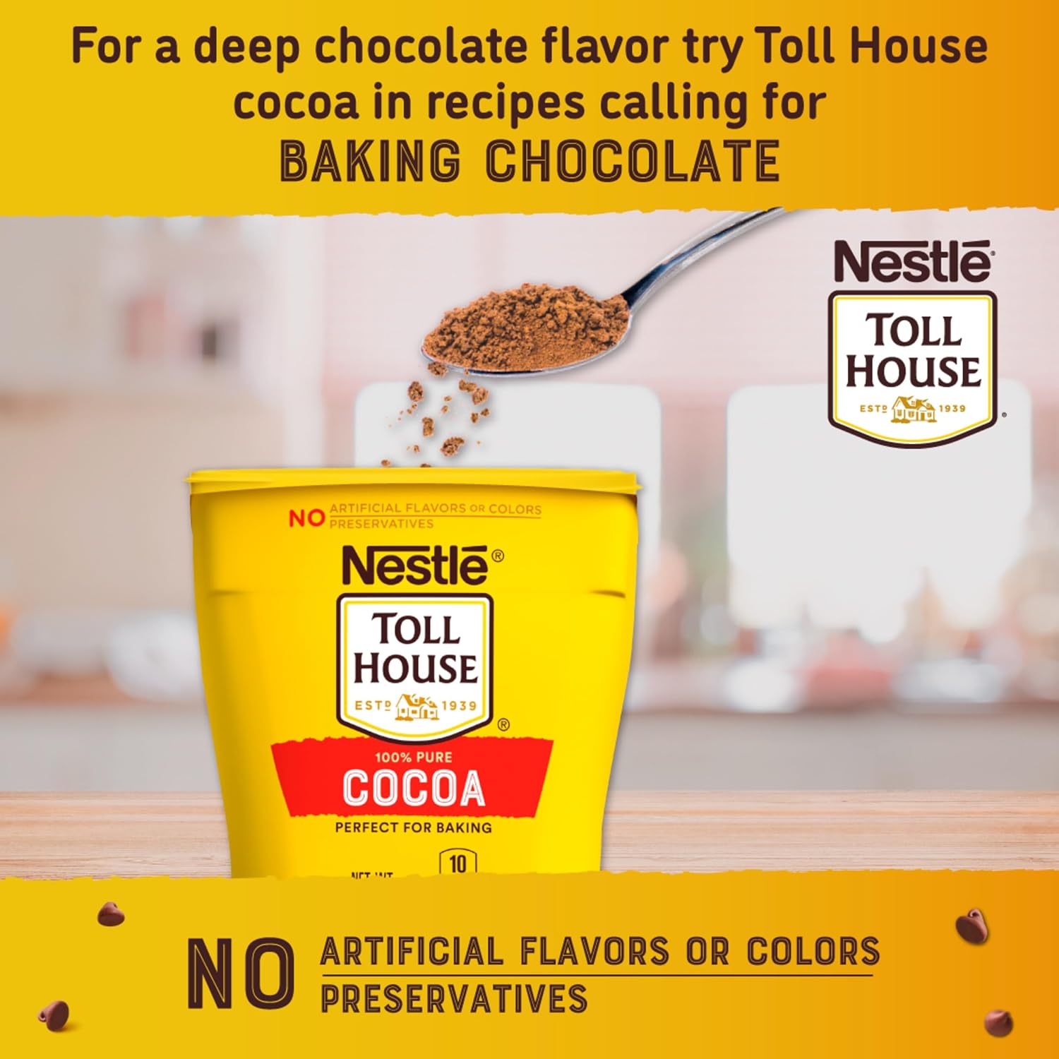 Nestle Toll House 100% Pure Cocoa for Baking 8 oz
