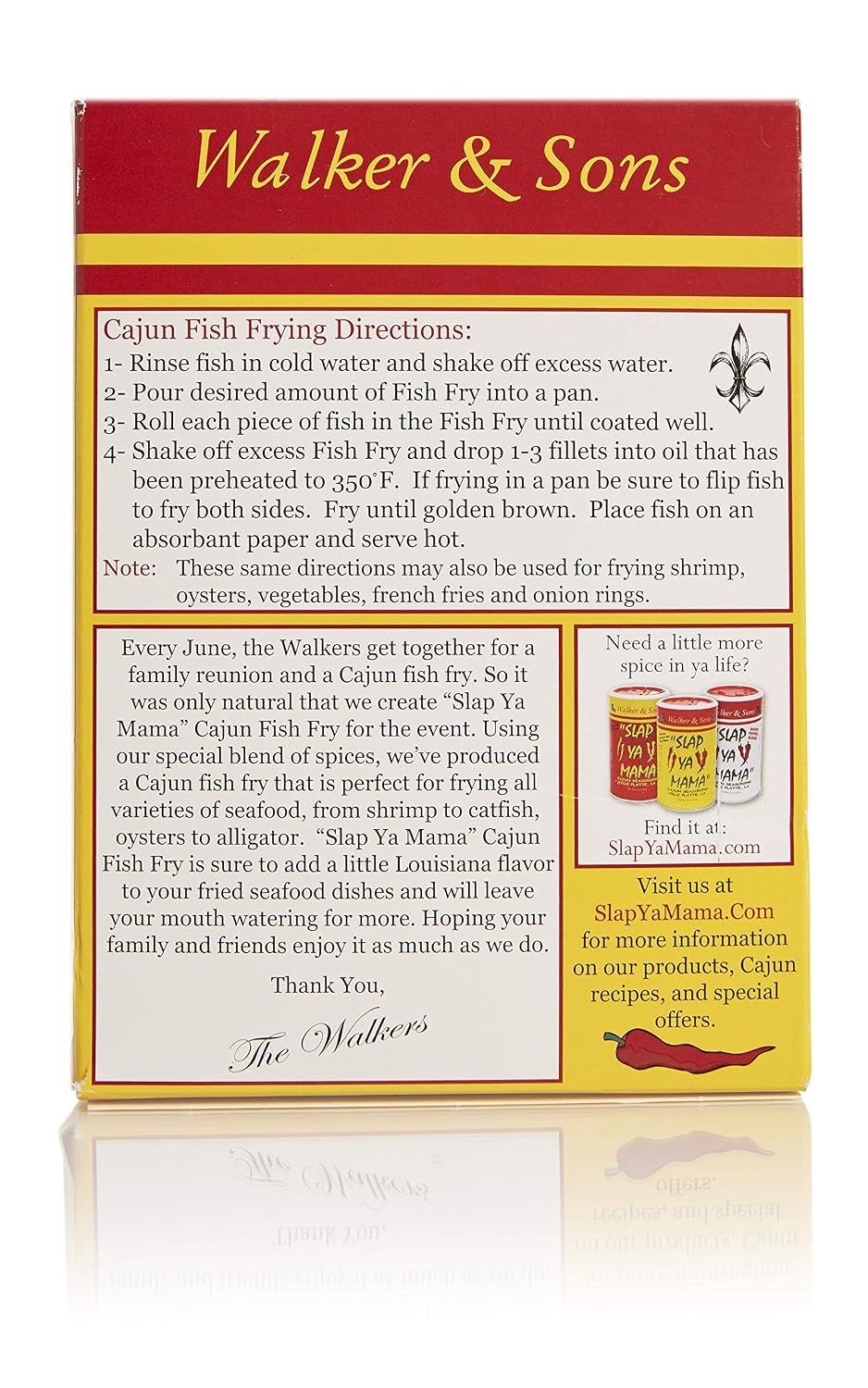Slap Ya Mama Seasoning Fish Fry Cajun, 12 oz