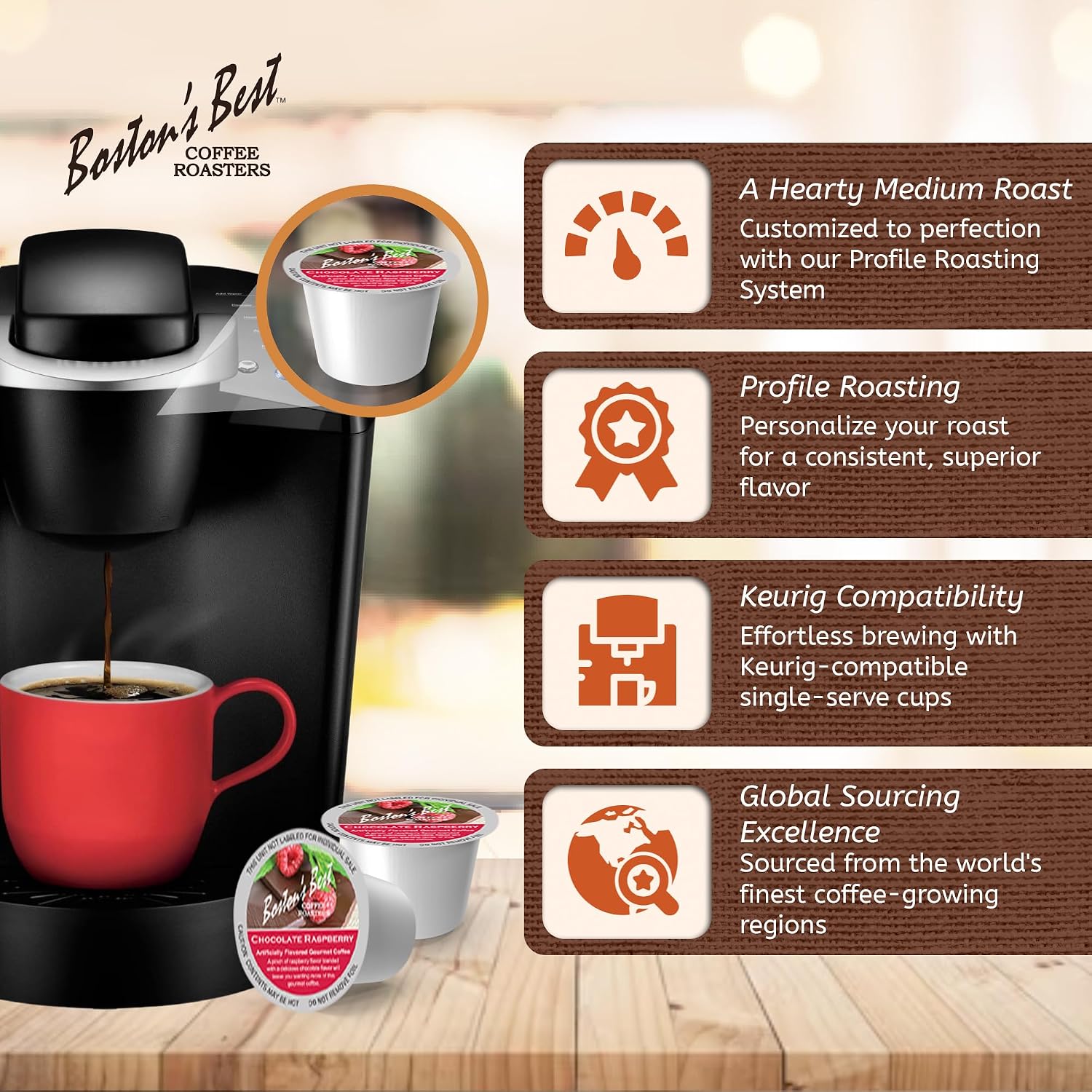 Boston’s Best - Aloha Coconut Flavored Delicious Gourmet Coffee Compatible with Keurig Coffee Maker, 1 Count (42 Single Serve Cups)