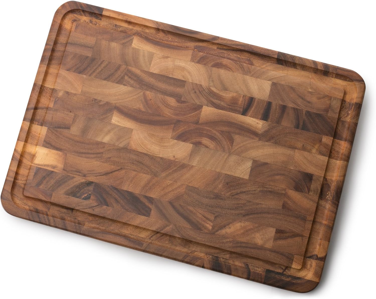 Ironwood Gourmet Charleston End Grain Board with Channel