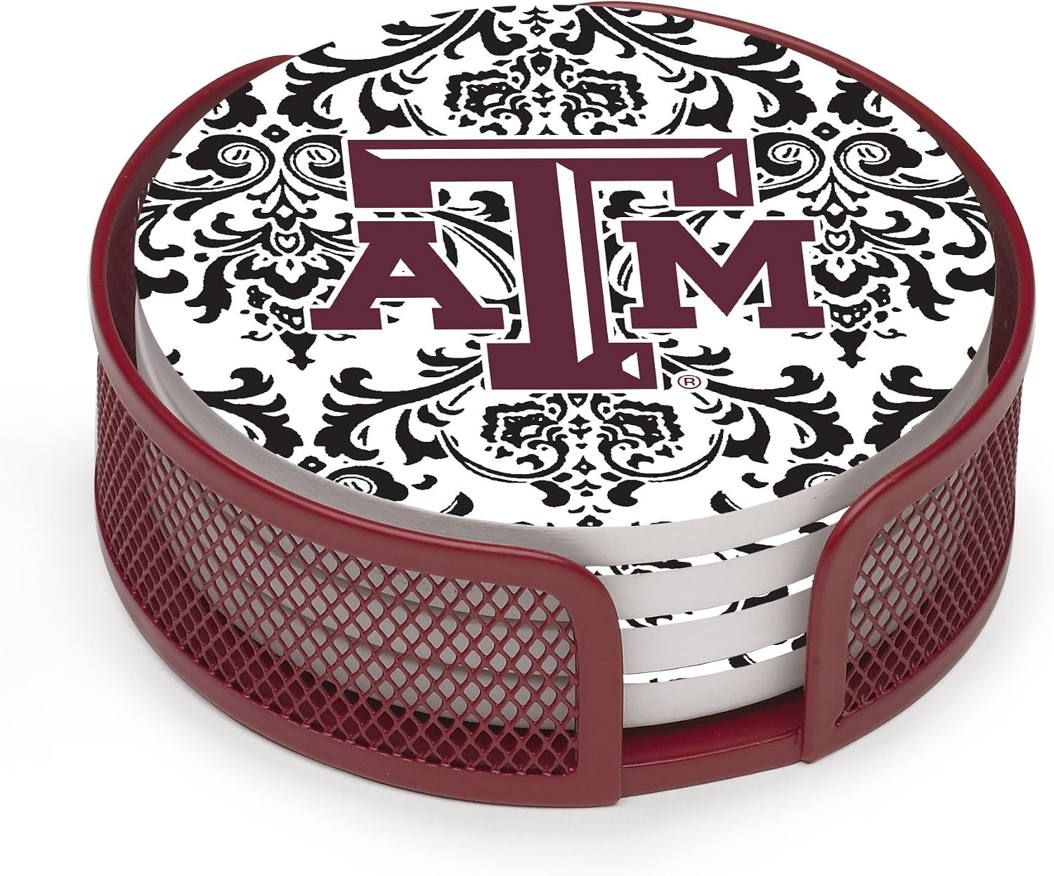 Thirstystone Stoneware Coaster Set, Texas AandM Pattern