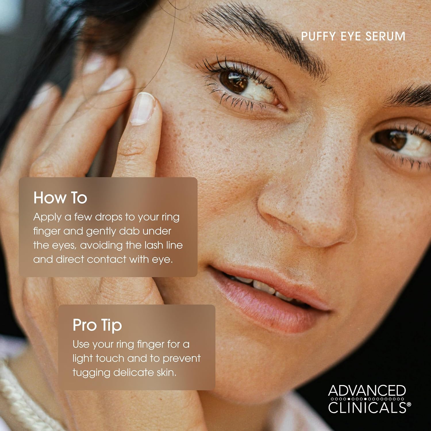Advanced Clinicals Brightening Vitamin C Serum For Face With Glycolic Acid + Lactic Acid | Vitamin C Eye Serum Face Moisturizer For Improving Look Of Dark Spots & Uneven Complexion, 1.75 Fl Oz