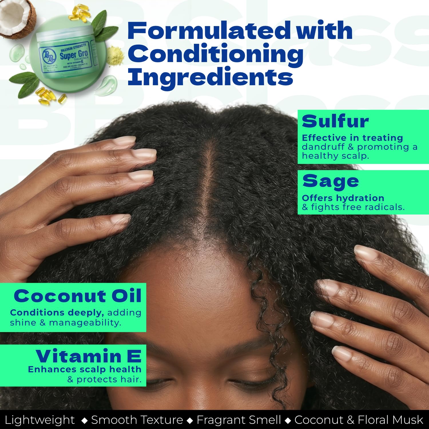 Bronner Bros Maximum Strength Super Gro Hair Grease & Scalp Treatment, 6oz | Hair Dress for Dry Scalp, Breakage Support, Shine & Healthy Hair