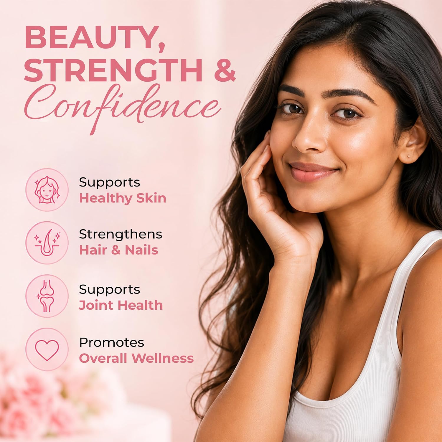 Collagen For Her Hydrolyzed Collagen Peptides, Grass Fed Bovine