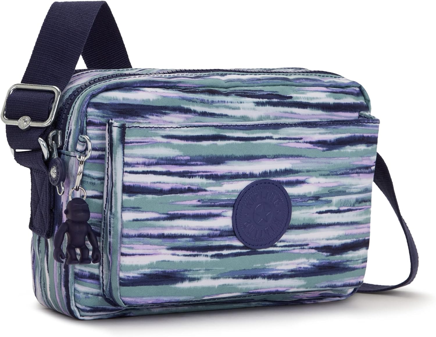 Kipling Women’s Abanu Medium Crossbody Bag, Lightweight, Adjustable Nylon Waist Pack with Multi-Compartment Zip Pockets