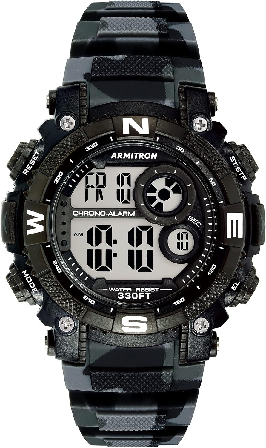 Armitron Sport Men's Digital Chronograph Resin Strap Watch, 40/8284