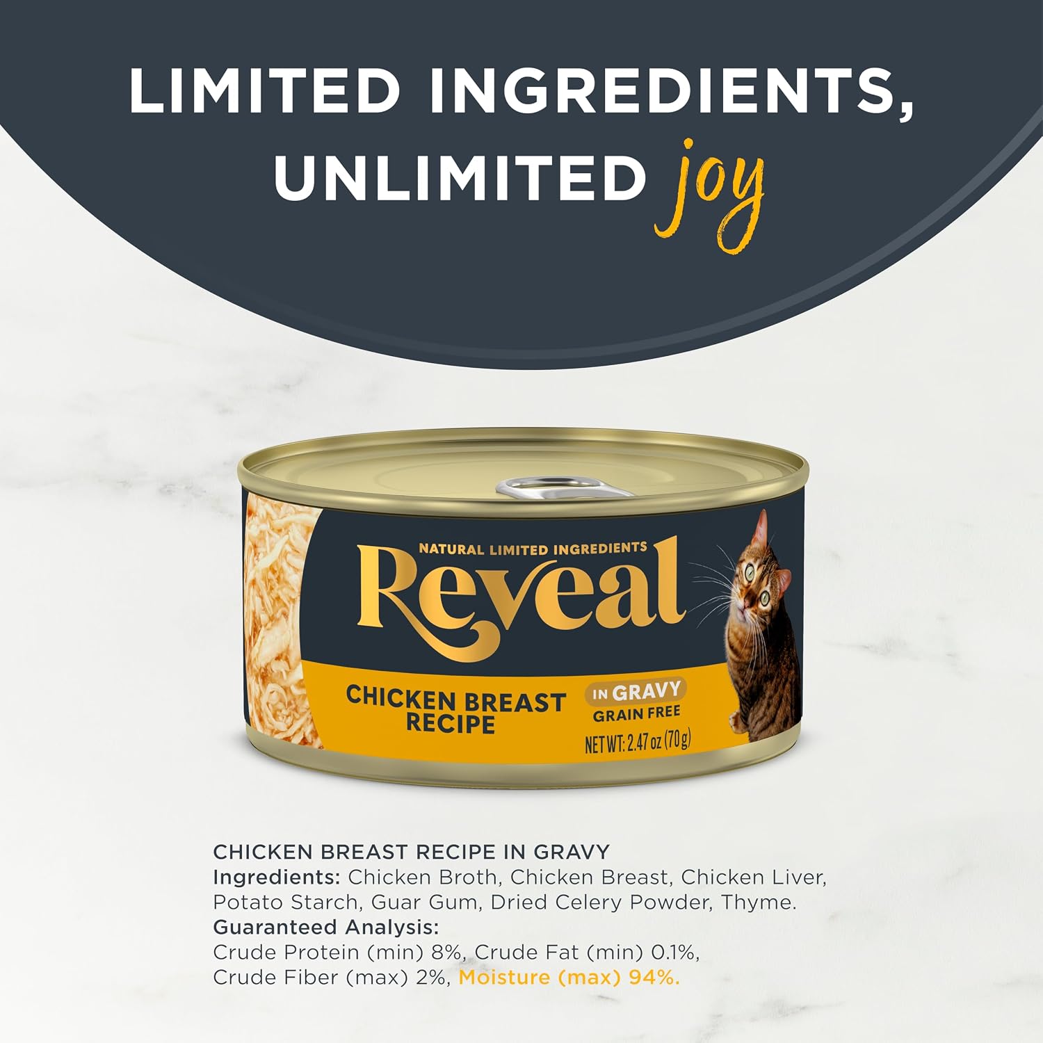 Reveal Tuna in Gravy Wet Cat Food 24-Pack 2.47 oz Cans