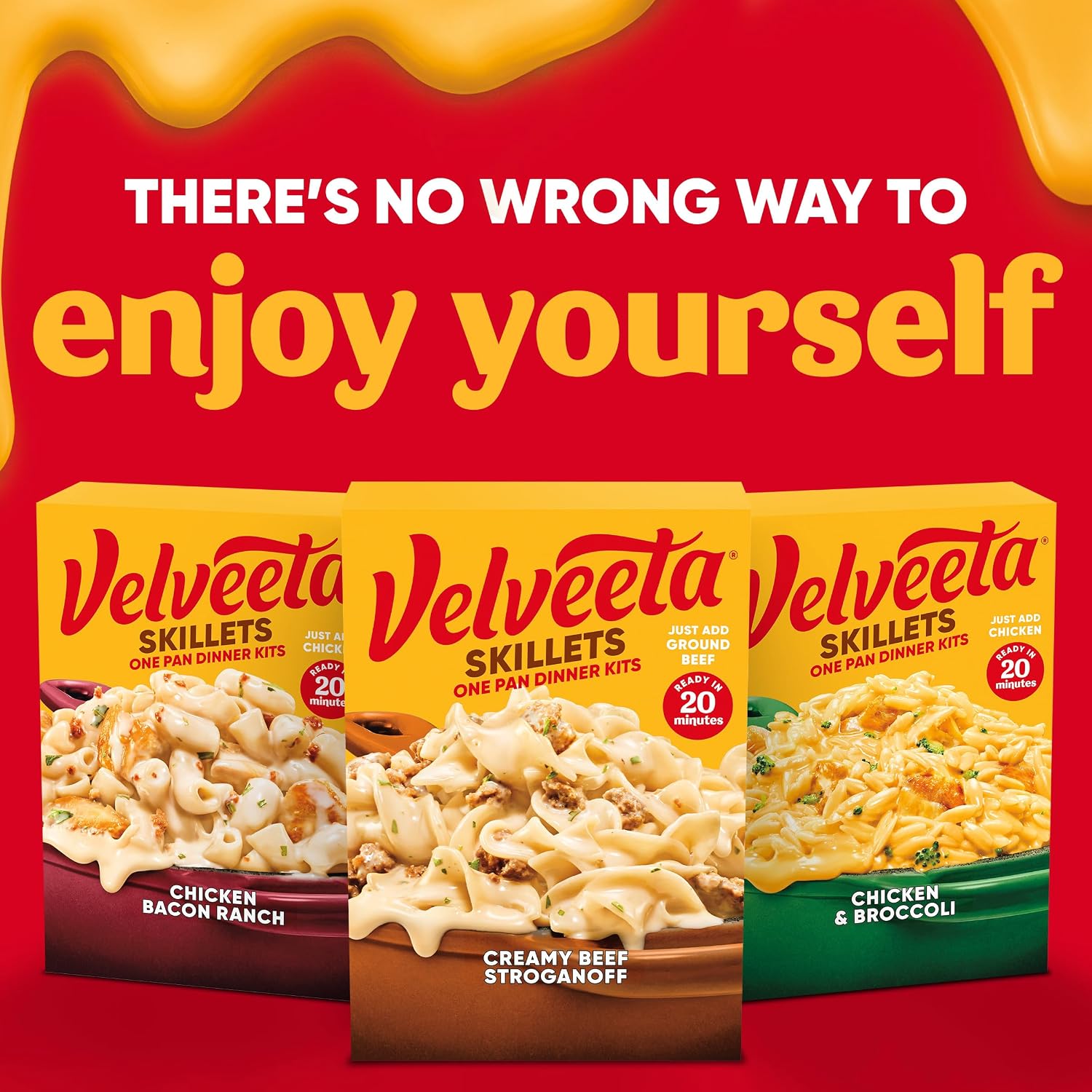 Velveeta Skillets One Pan Dinner Kit, Creamy Beef Stroganoff, 11.6 oz Box