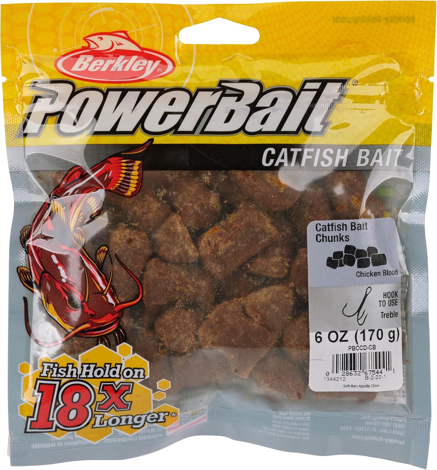 Berkley PowerBait Catfish Bait Chunks Fishing Dough Bait