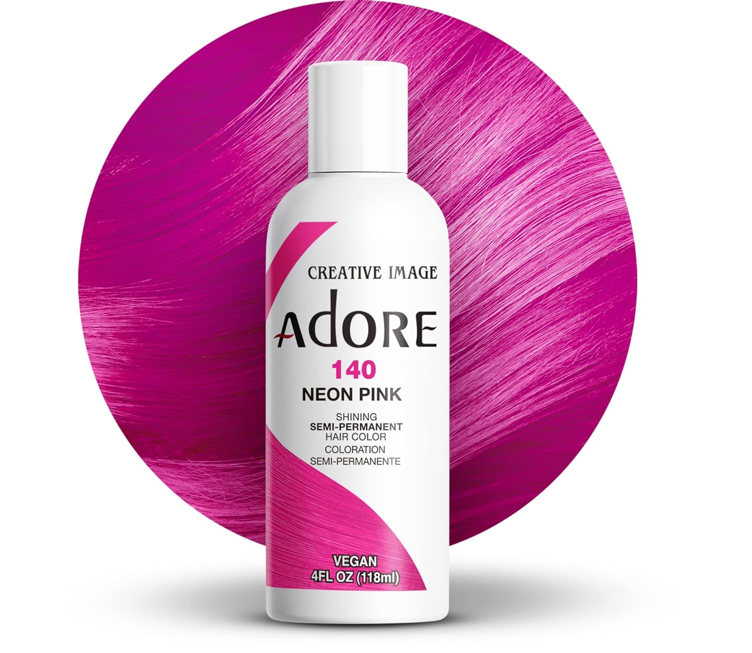 Adore Semi Permanent Hair Color, 107 Mocha, 4 Fl Oz | Vegan & Cruelty-Free Brown Hair Dye | No Ammonia, No Peroxide, No Alcohol