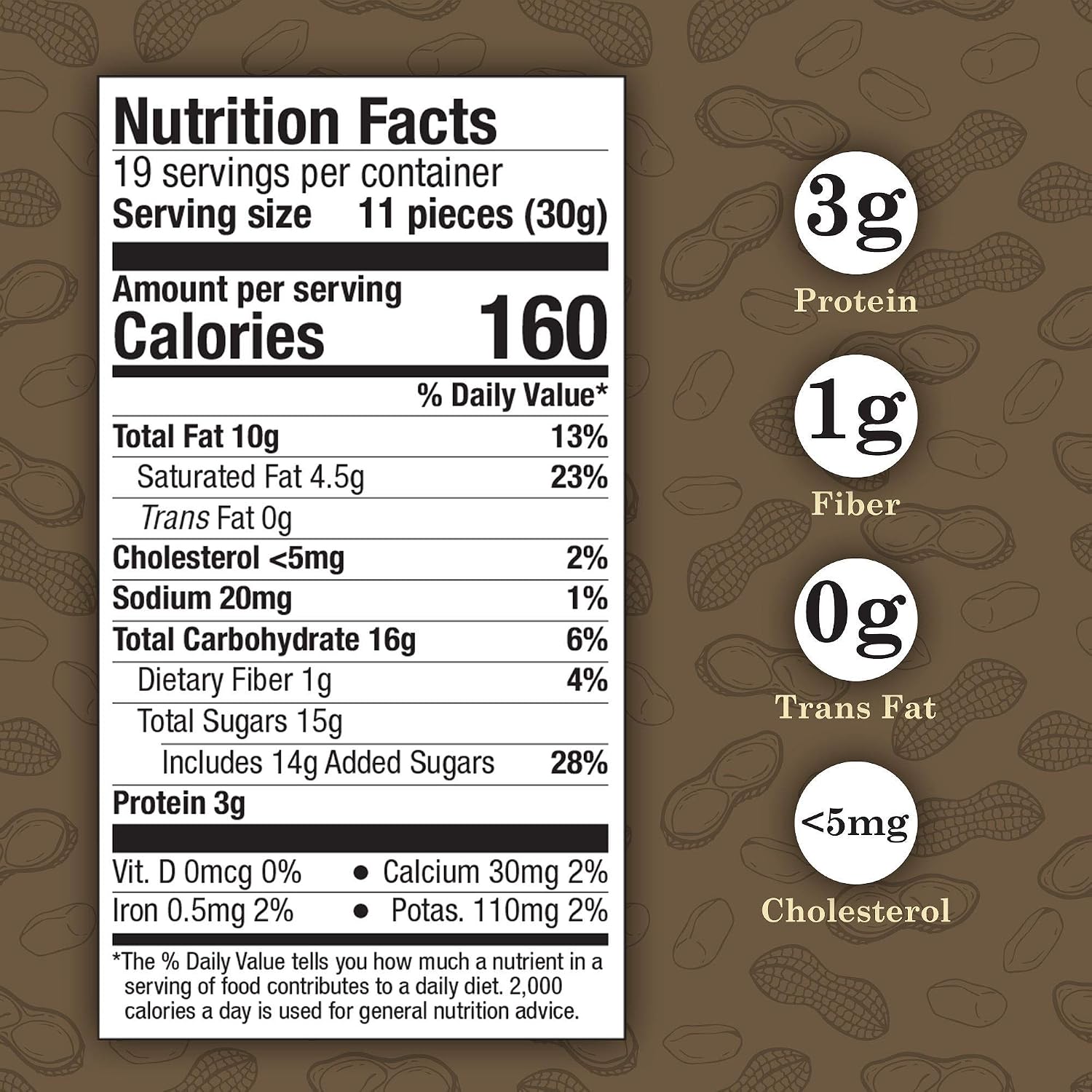 Virginia Diner Old-Fashioned Peanut Squares Candy, Virginia Peanuts -18oz Tin