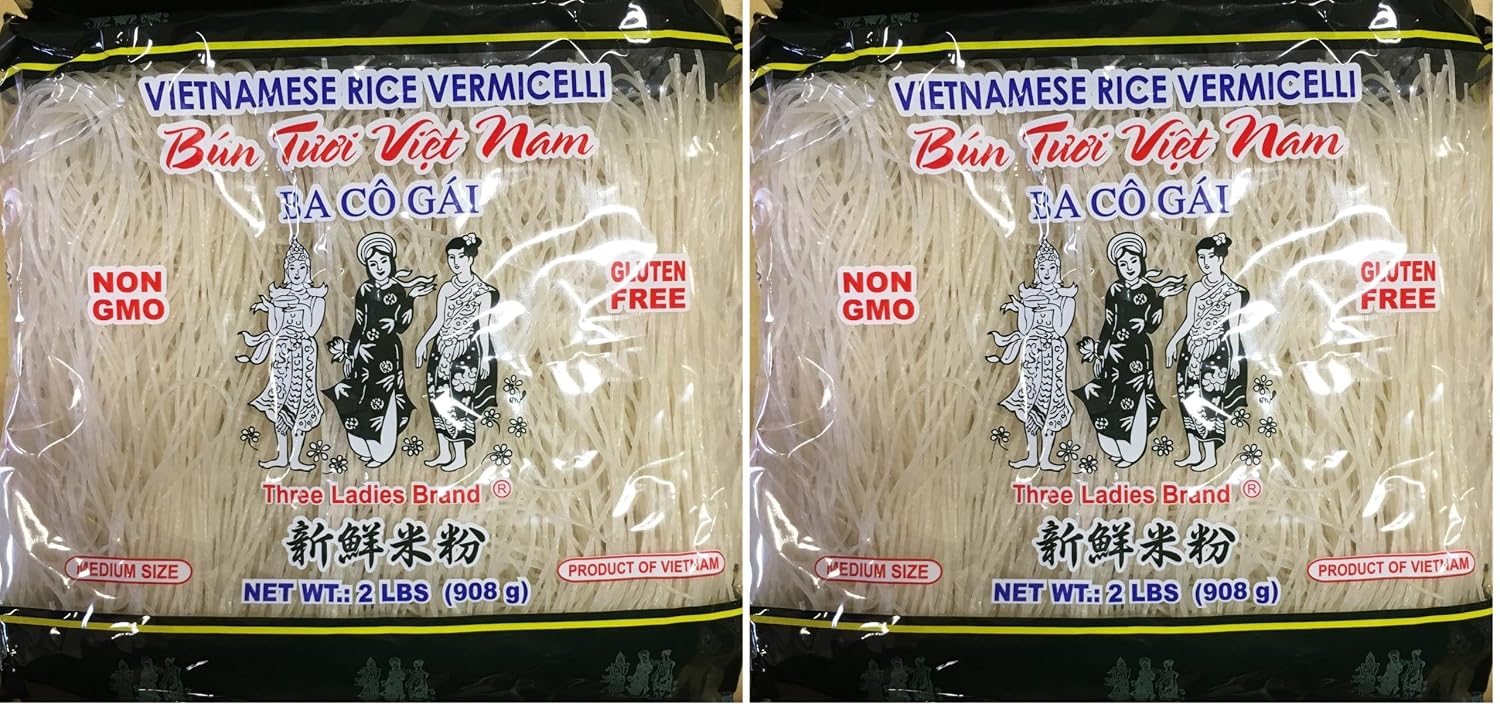 Vietnamese Rice Stick(vermicelli) Three Ladies Brand 2lbs
