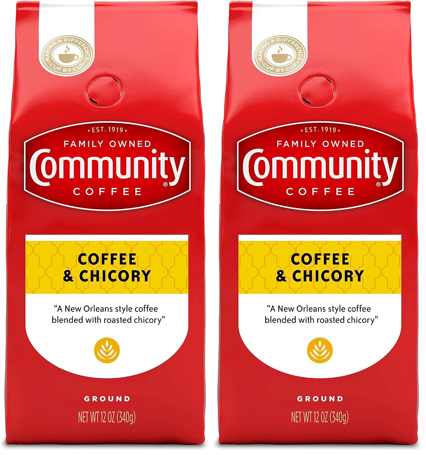 Community Coffee French Roast, Ground Coffee, Extra Dark Roast, 12 Ounce Bag (Pack of 1)