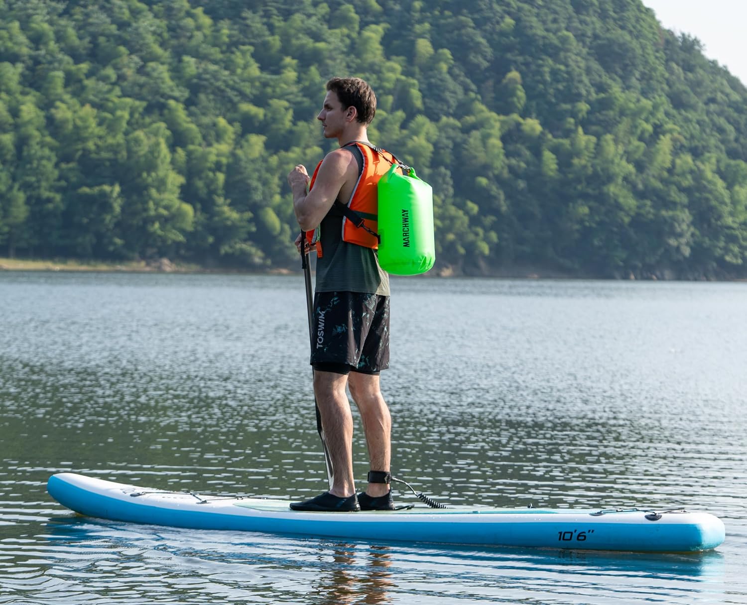 MARCHWAY Floating Waterproof Dry Bag Backpack 5L/10L/20L/30L/40L, Roll Top Sack Keeps Gear Dry for Kayaking, Rafting, Boating, Swimming, Camping, Hiking, Beach, Fishing