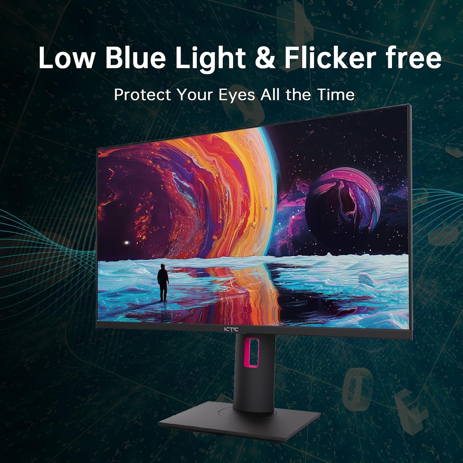 KTC 24.5 Inch Gaming Monitor, 180Hz OC 200Hz Monitor FHD, Fast IPS, H25T7 | 1080P Monitors 1ms, 128% sRGB HDR10, Adaptive Sync, HDMI DP, VESA Tilt Adjustable for Xbox PS5 Switch, HDMI Cable Inc.