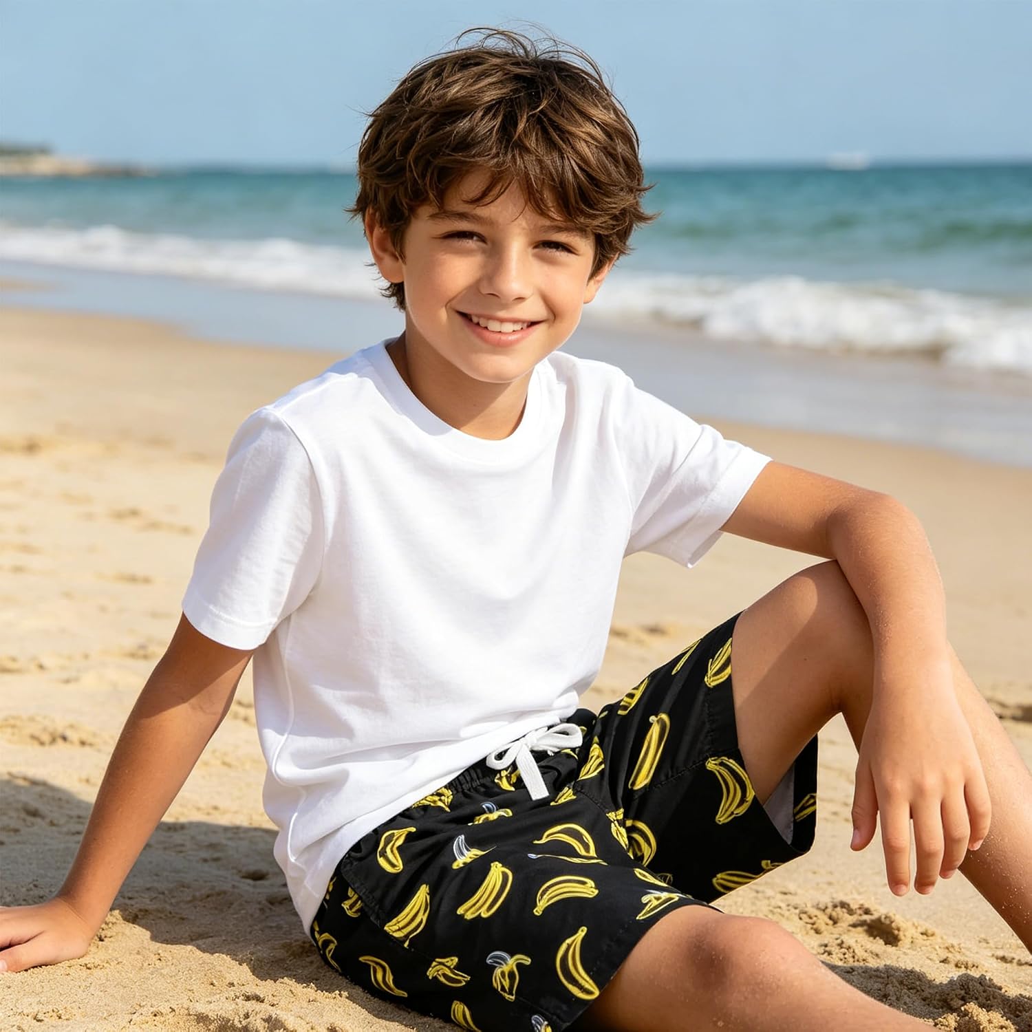 BFUSTYLE Boys Swim Trunks Mesh Lining Kids Bathing Suit 5-14 Years Shorts