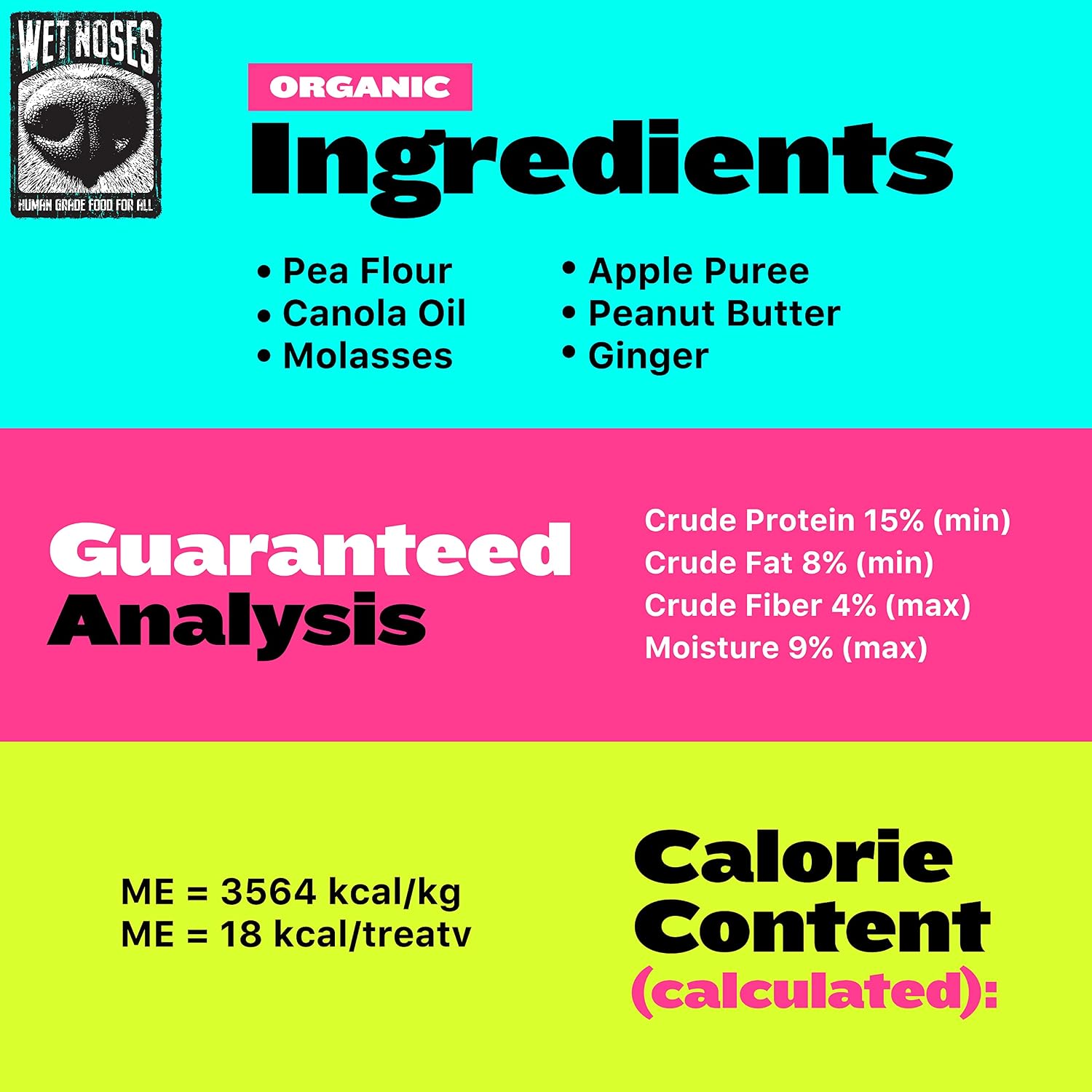 Wet Noses Organic Crunchy Dog Treats – All-Natural, Human-Grade, Non-GMO, Healthy Training & Delicious Snacks for Dogs