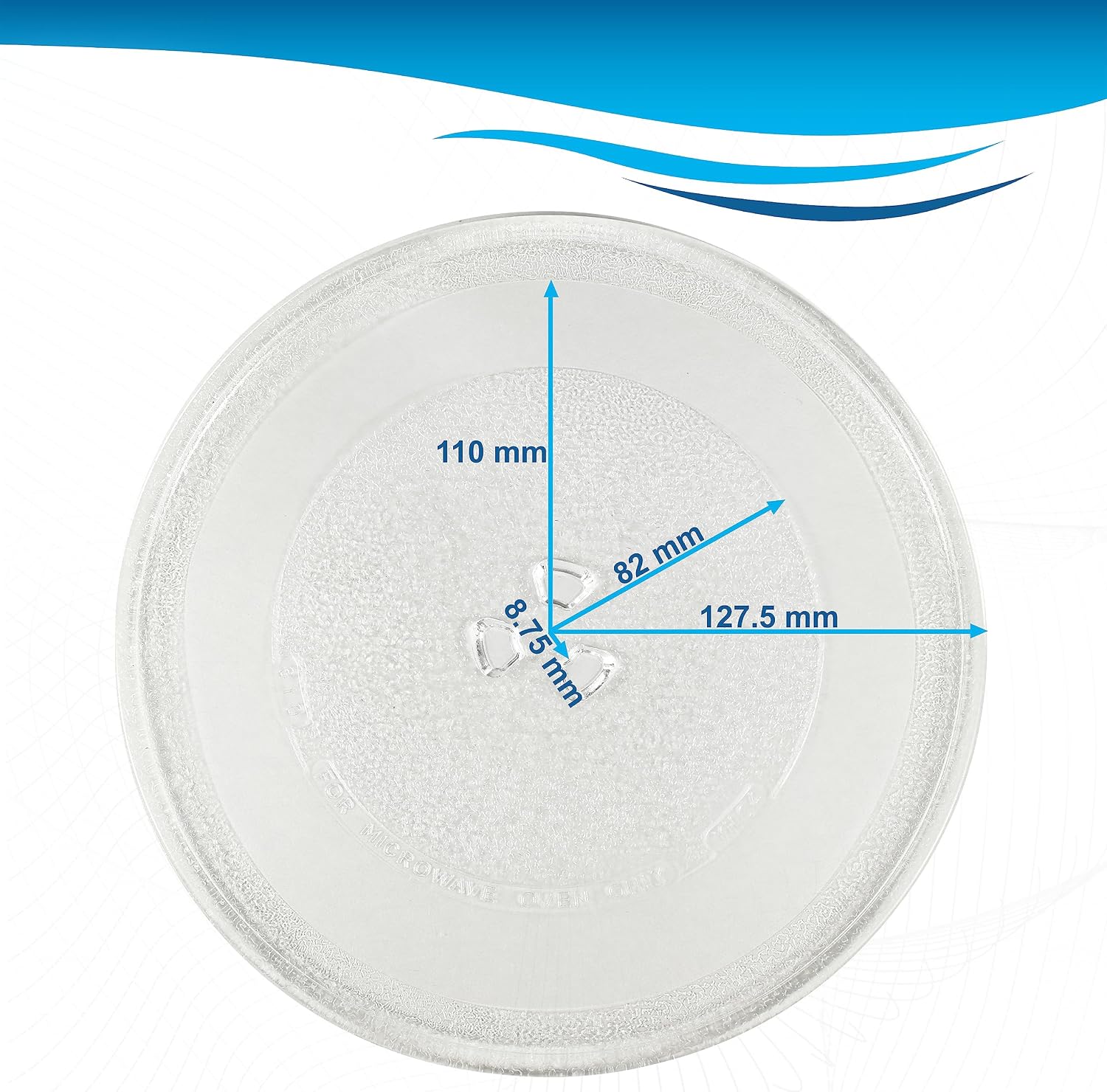 HQRP 10-inch Glass Turntable Tray compatible with Magic Chef 2036 203600 MCB770 MCB770B MCB770W MCB780 MCB780W MCD760 MCD760W MCD770 MCD770RW