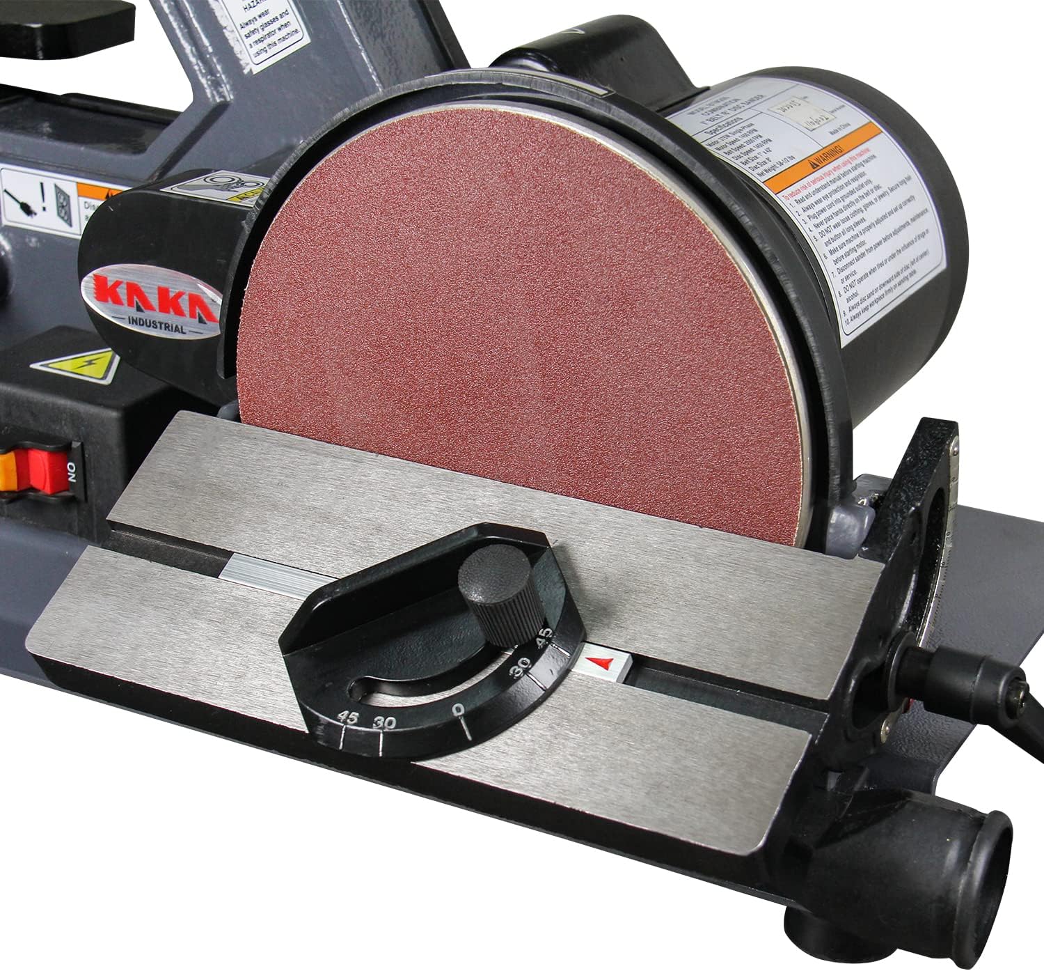 4 x 24 Belt & Oscillating Spindle Sander, KAKA INDUSTRIAL WS-100D | 5 sanding sleeves included