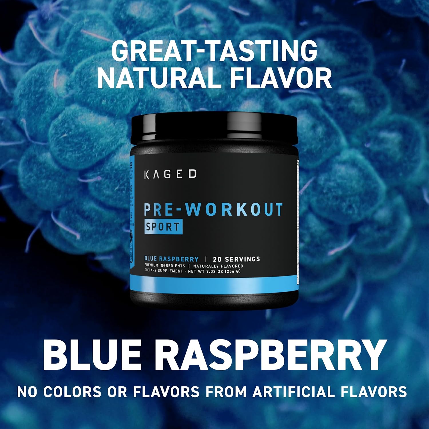 Kaged Sport Pre Workout Powder for Men & Women, Mango Lime, Sport Certified, 188mg Caffeine, Nitric Oxide Supplement, Beta Alanine for Energy