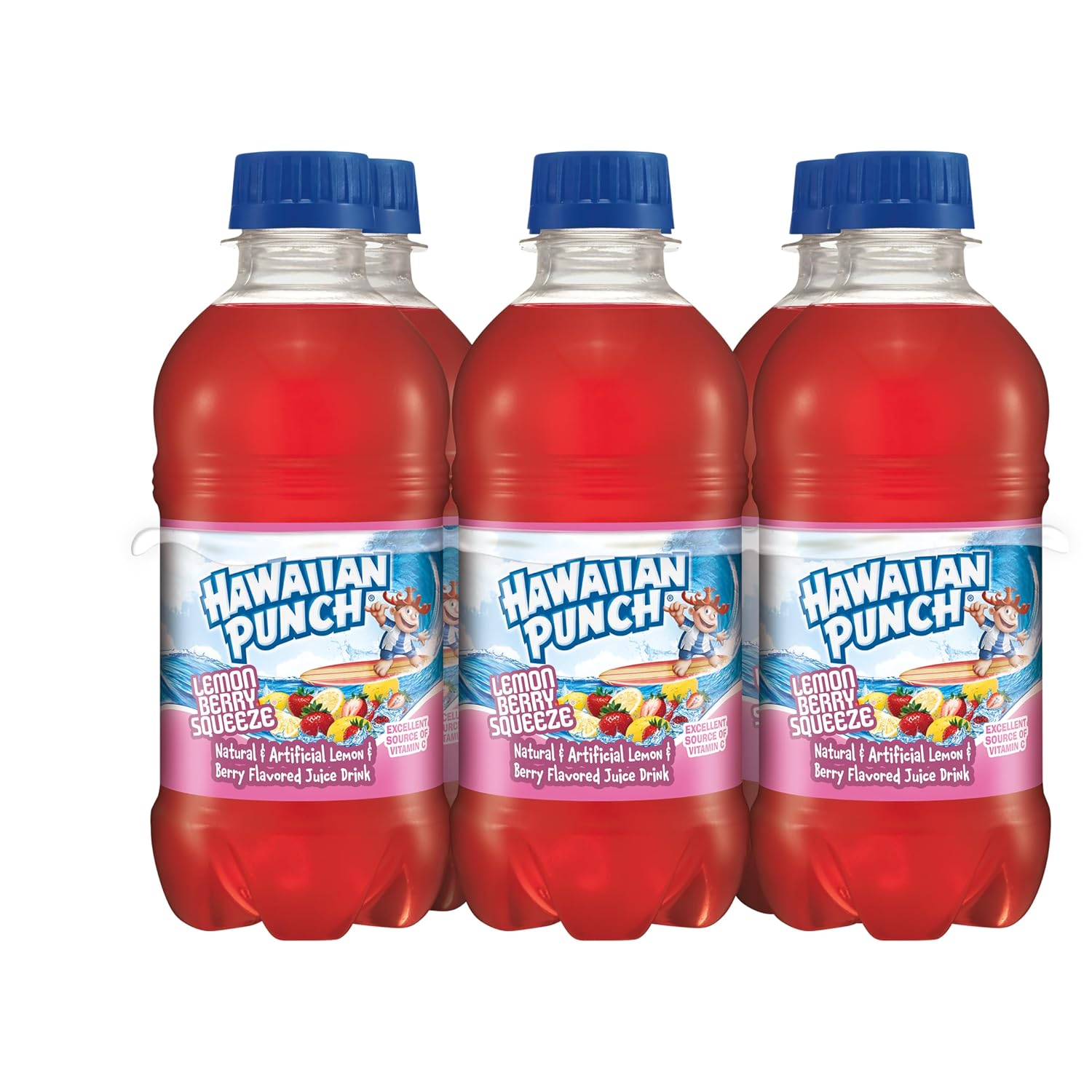 Hawaiian Punch Polar Blast Fruit Juice Drink, 10 Fl Oz Bottles, 24 Count (4 Packs Of 6), Ready-to-drink, On-the-go, Caffeine-free, Carbonation-free, Gluten-free, Excellent Source Of Vitamin C