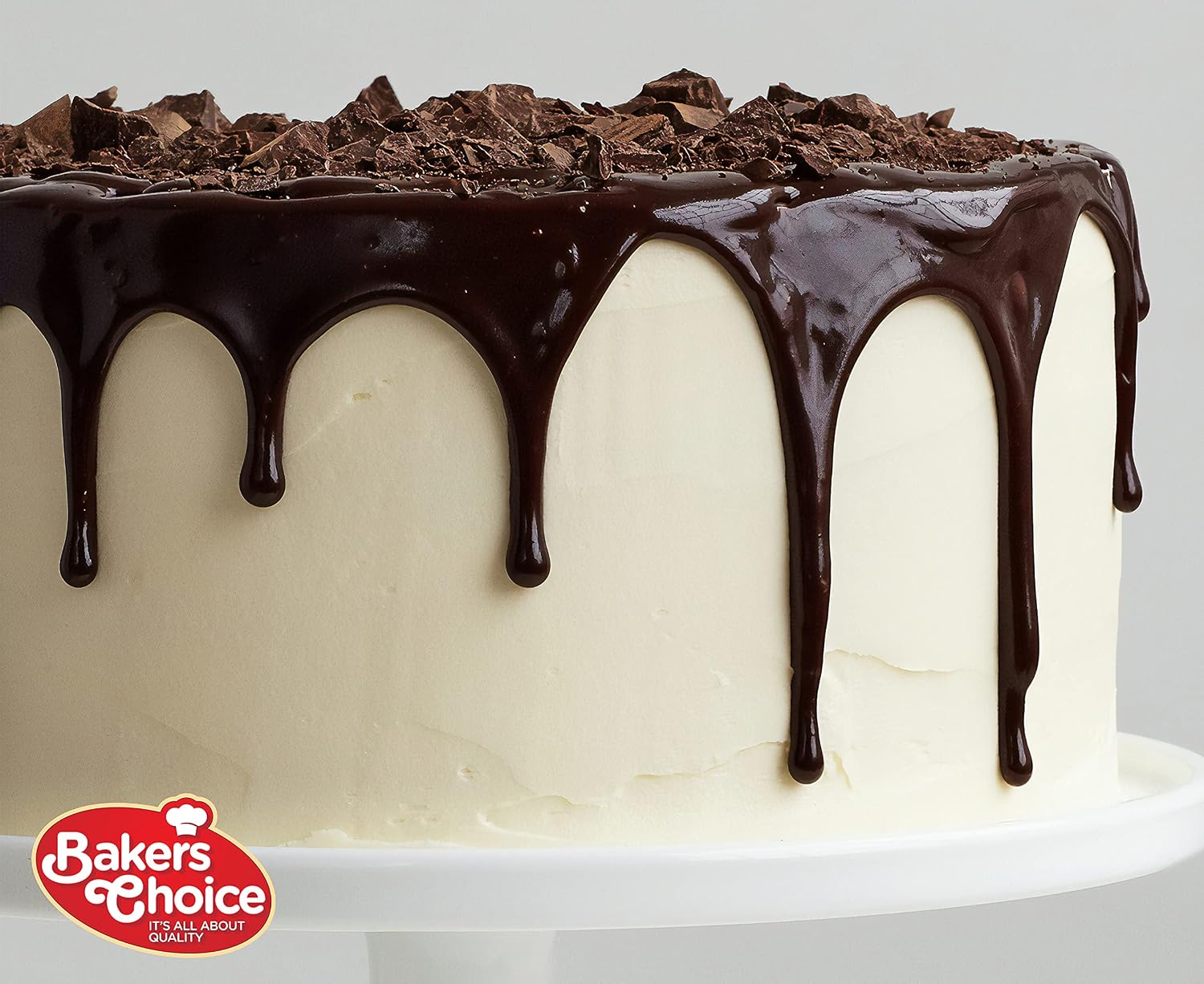 Chocolate Icing Glaze - 12 oz. Microwavable Melting Chocolate for Molds, for Decorating and Dipping Cakes, Cookies, and Pretzels