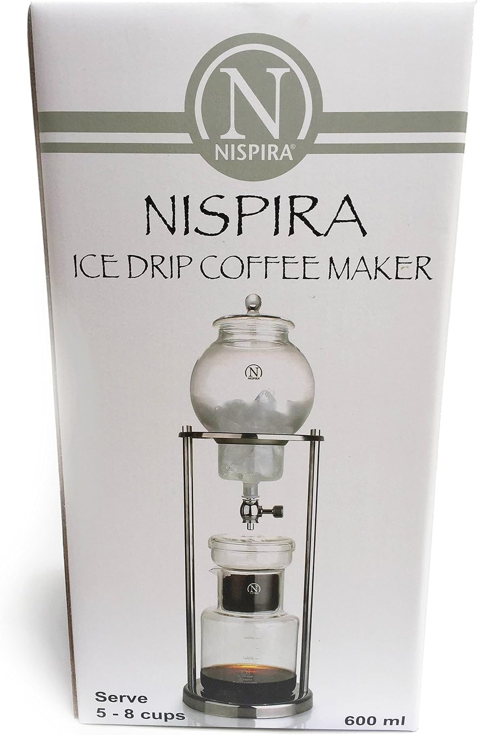 NISPIRA Luxury Ice Cold Brew Dripper Coffee Maker in Stainless steel, 600 ml Copper