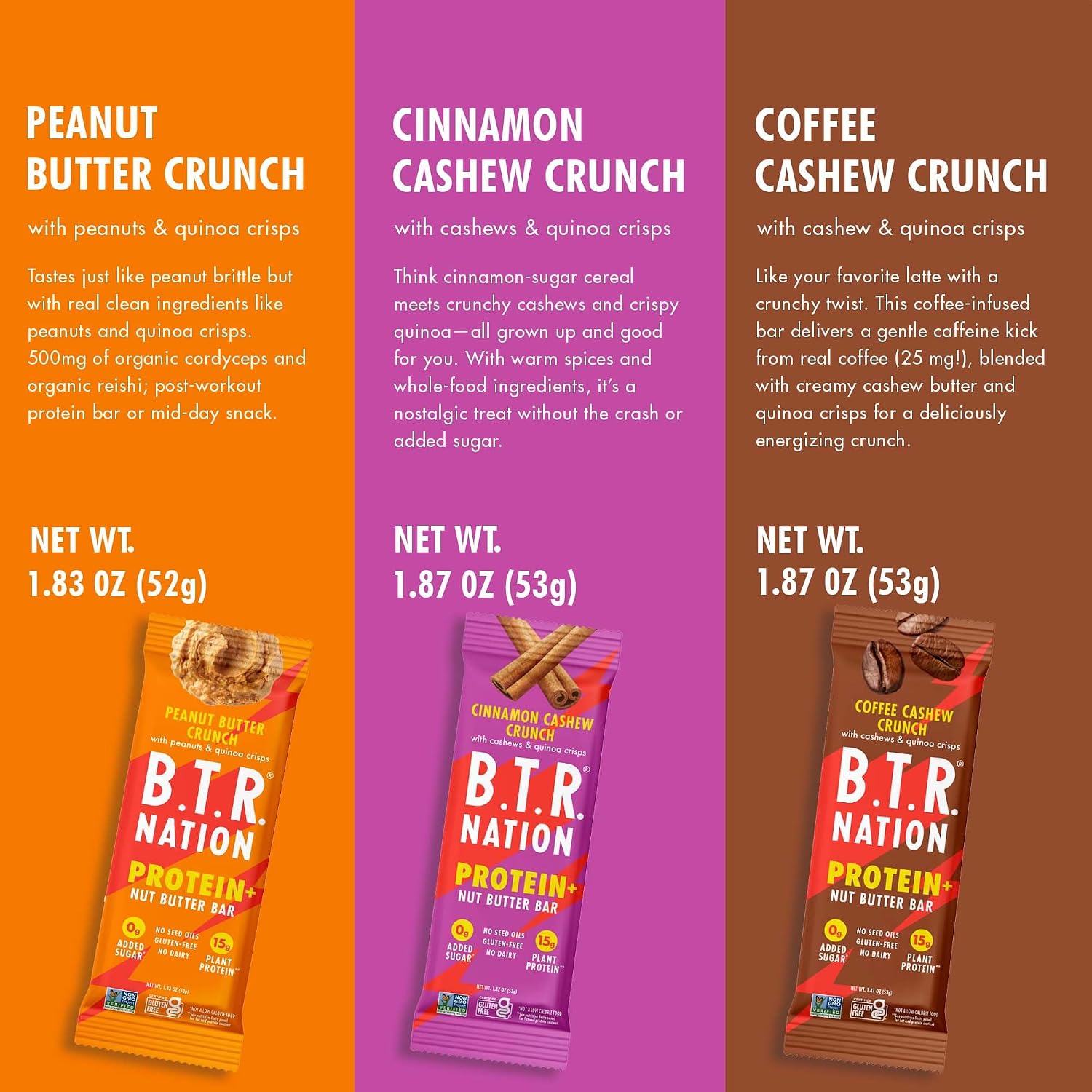 B.T.R Nation - Superfood Protein Bar Dark Chocolate - Vegan - 12 Bars