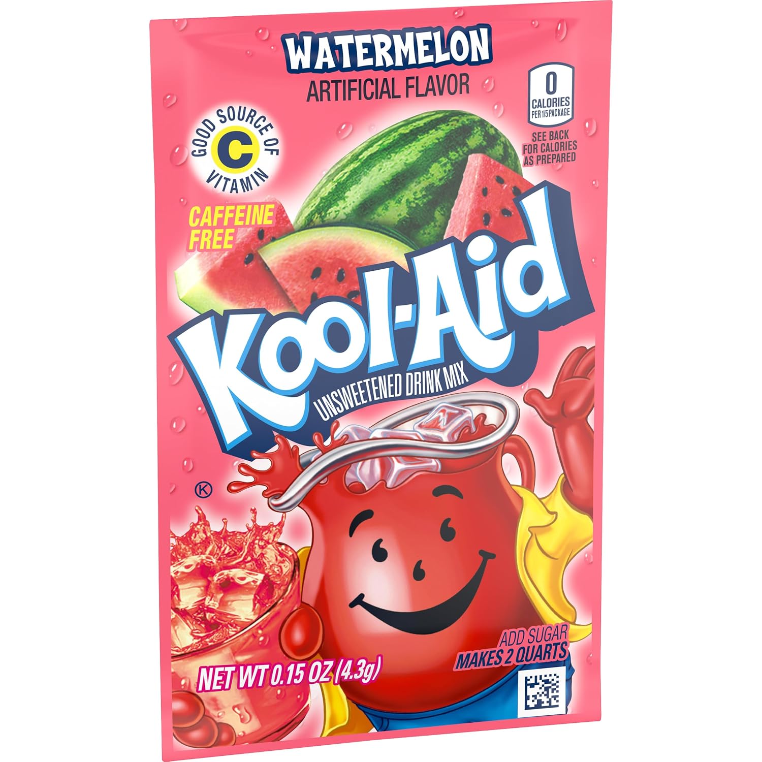 Kool-Aid Tropical Punch Flavored Unsweetened Caffeine Free Powdered Drink Mix (96 Packets)
