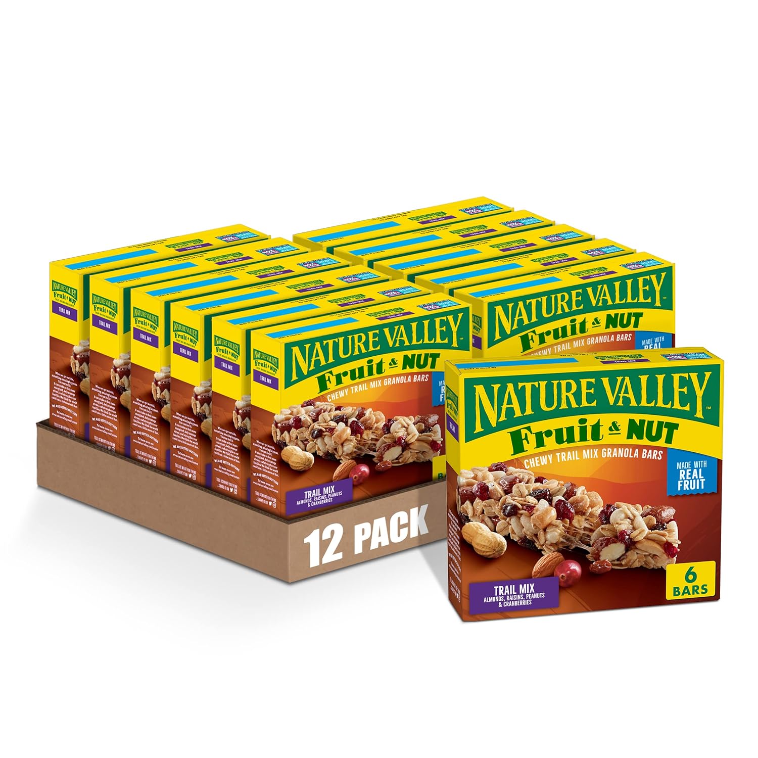 Nature Valley Almond Raisin & Cranberry Chewy Fruit & Nut Bar, 15 ct