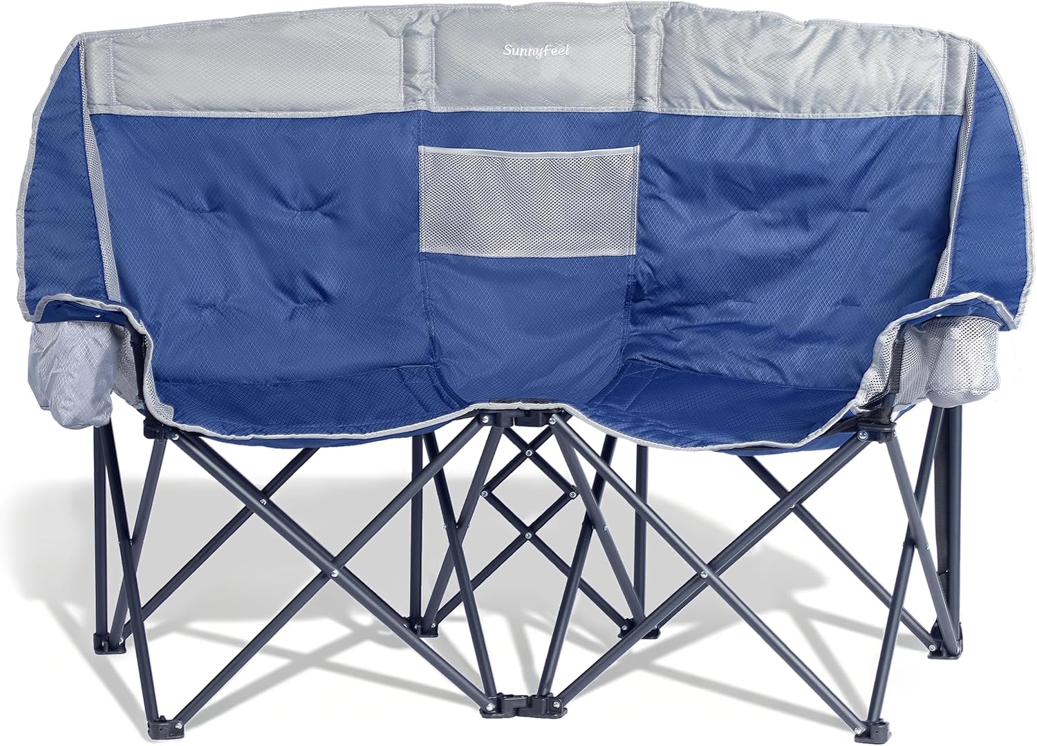 SUNNYFEEL Folding Double Camping Chair Oversized Loveseat for Adults
