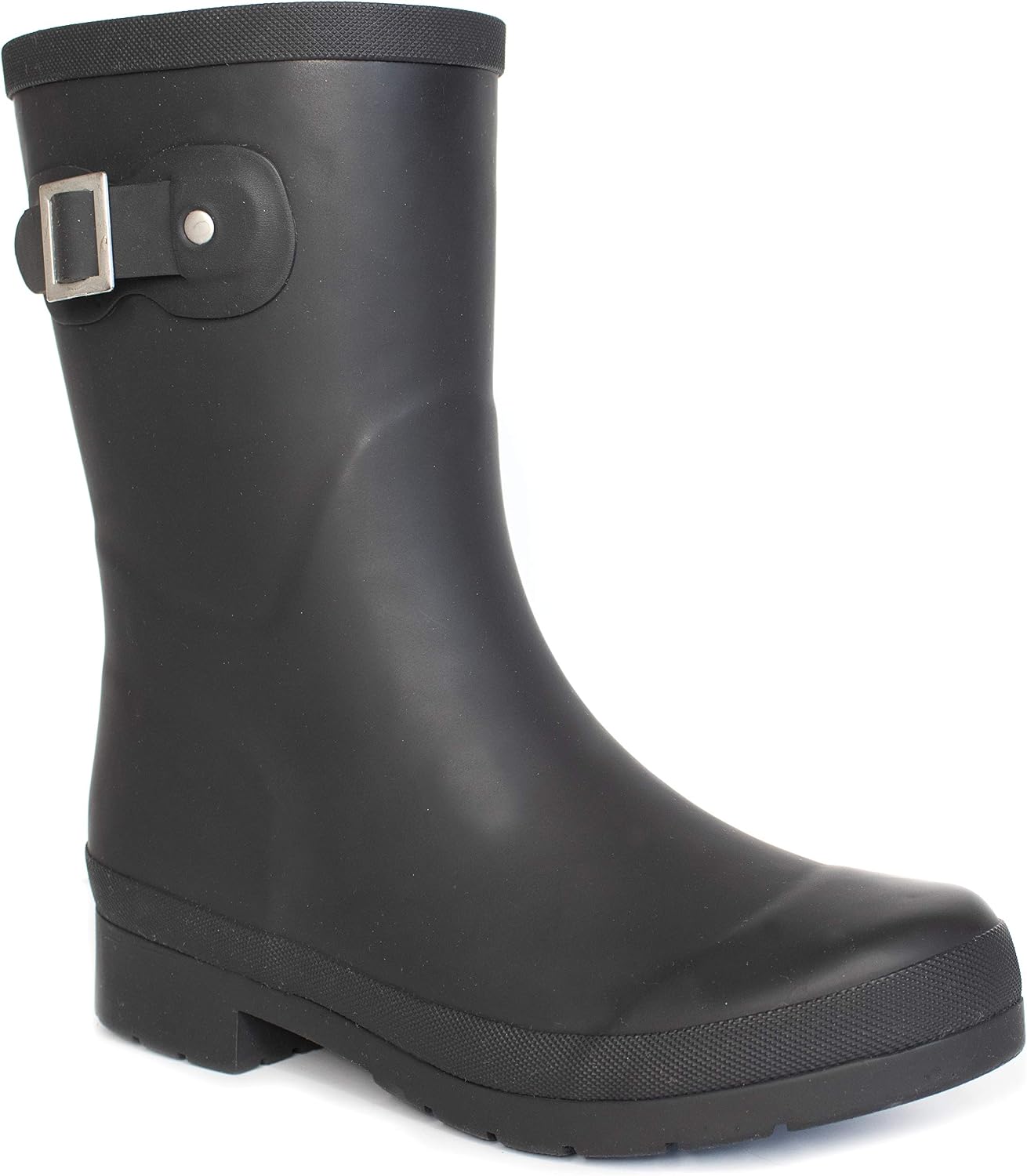 Chooka Women's Waterproof Mid-Height Faux Fur Lined Pull-On Rain Boot
