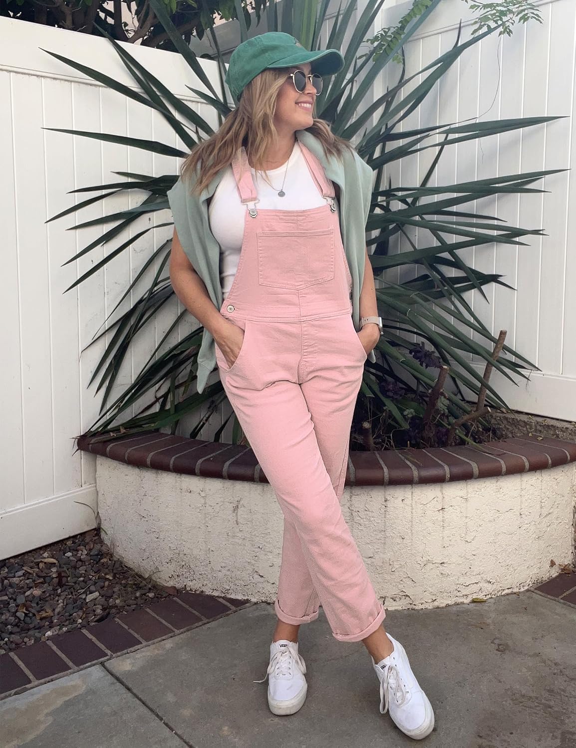 luvamia Women's Casual Stretch Adjustable Denim Bib Overalls Jeans Pants Jumpsuits