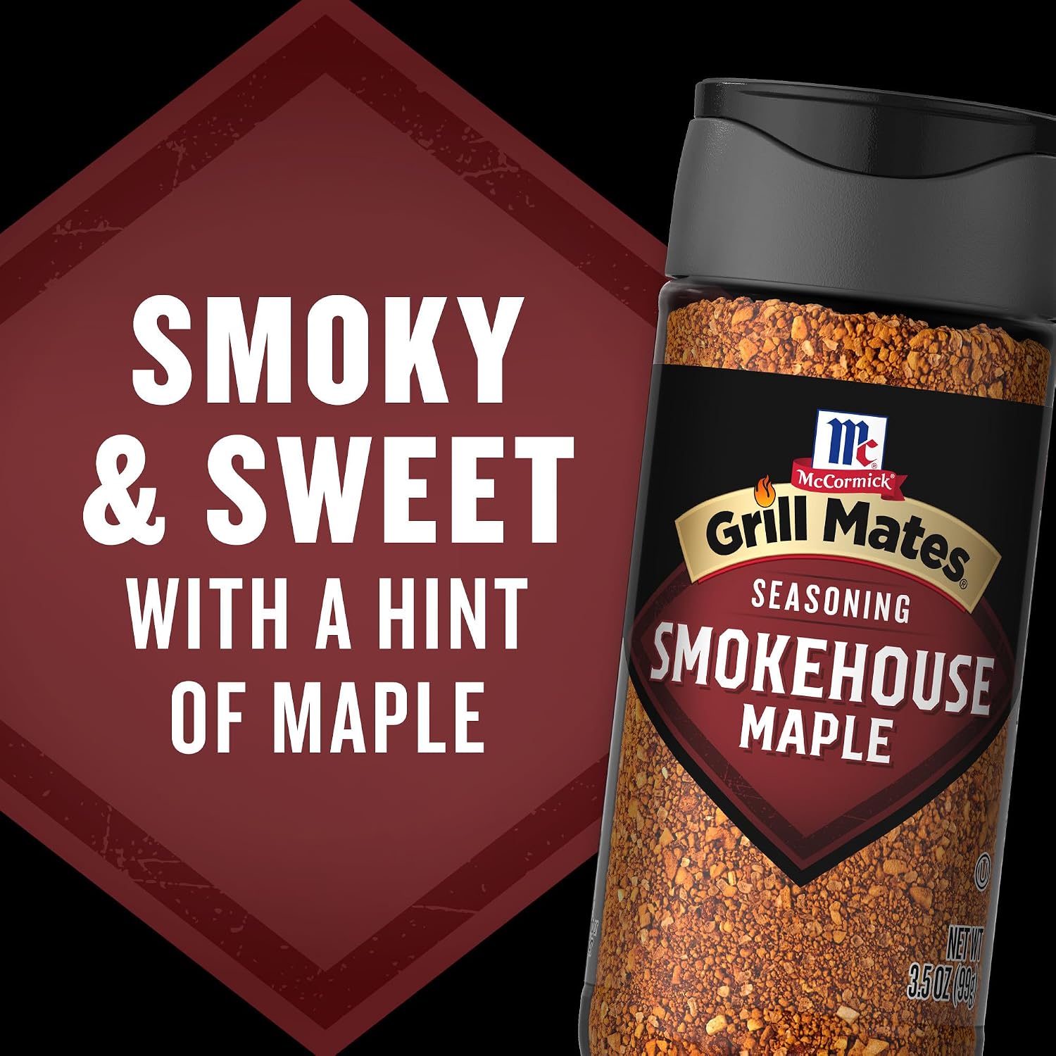 McCormick Grill Mates Smokehouse Maple Seasoning, 3.5 Oz