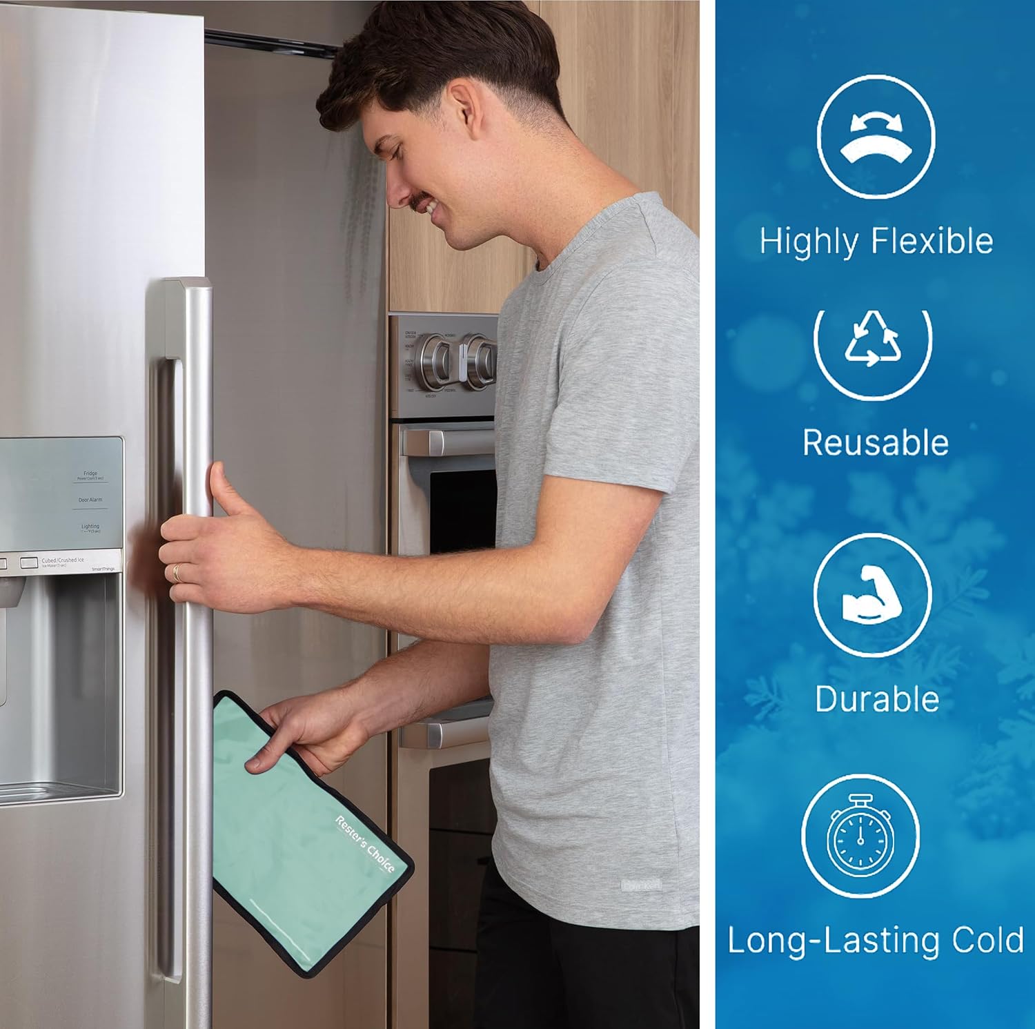 Gel Soft Flexible Ice Pack for Injuries Reusable - (Large: 11"x14.5") for Hip, Shoulder, Knee, Back - Comfy Cold Pack Compress for Swelling, Bruises, Surgery