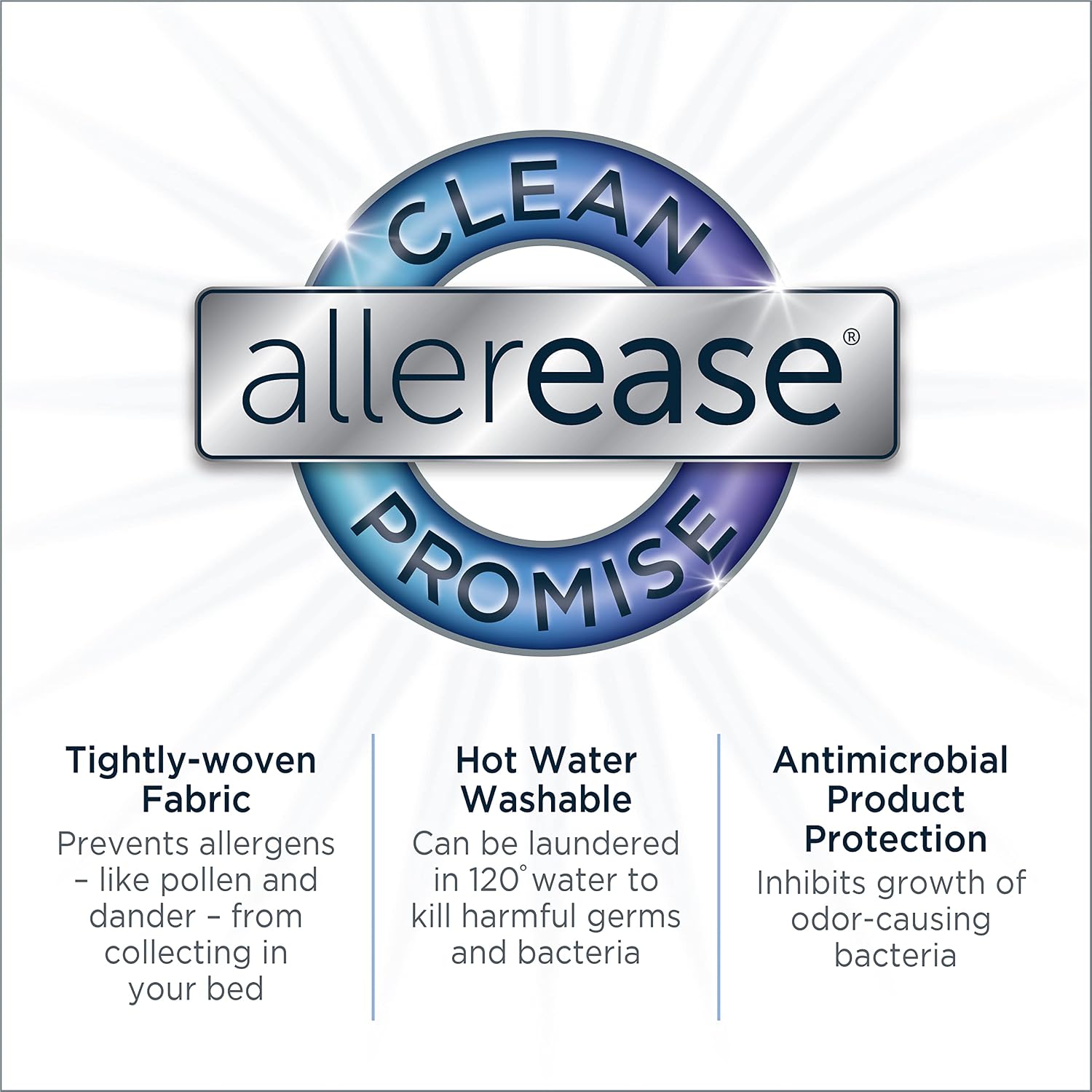 AllerEase Maximum Allergy Mattress Protector, Queen Size