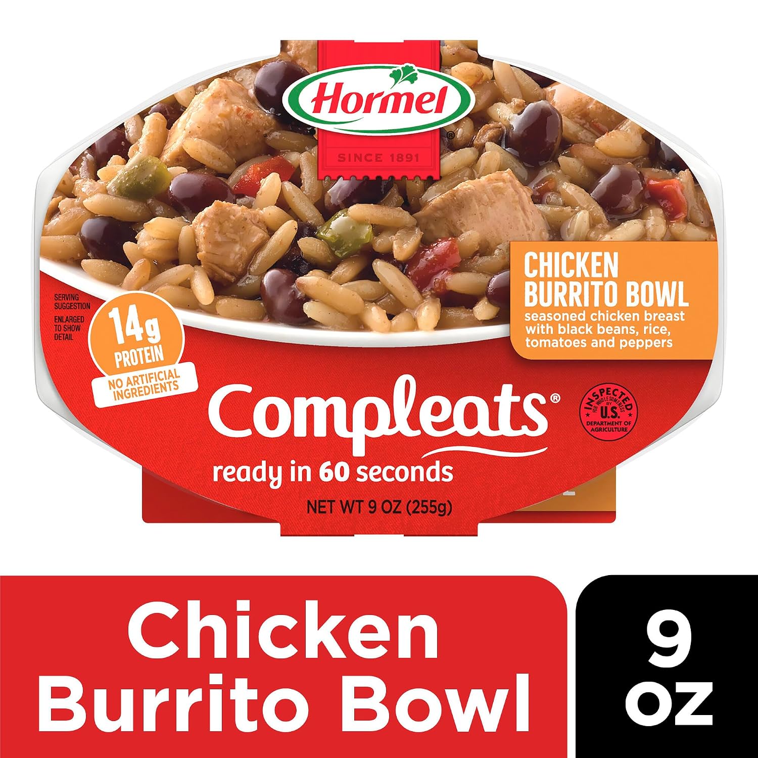 HORMEL COMPLEATS Chicken Alfredo Microwave Tray, 10 oz. (6 Pack)