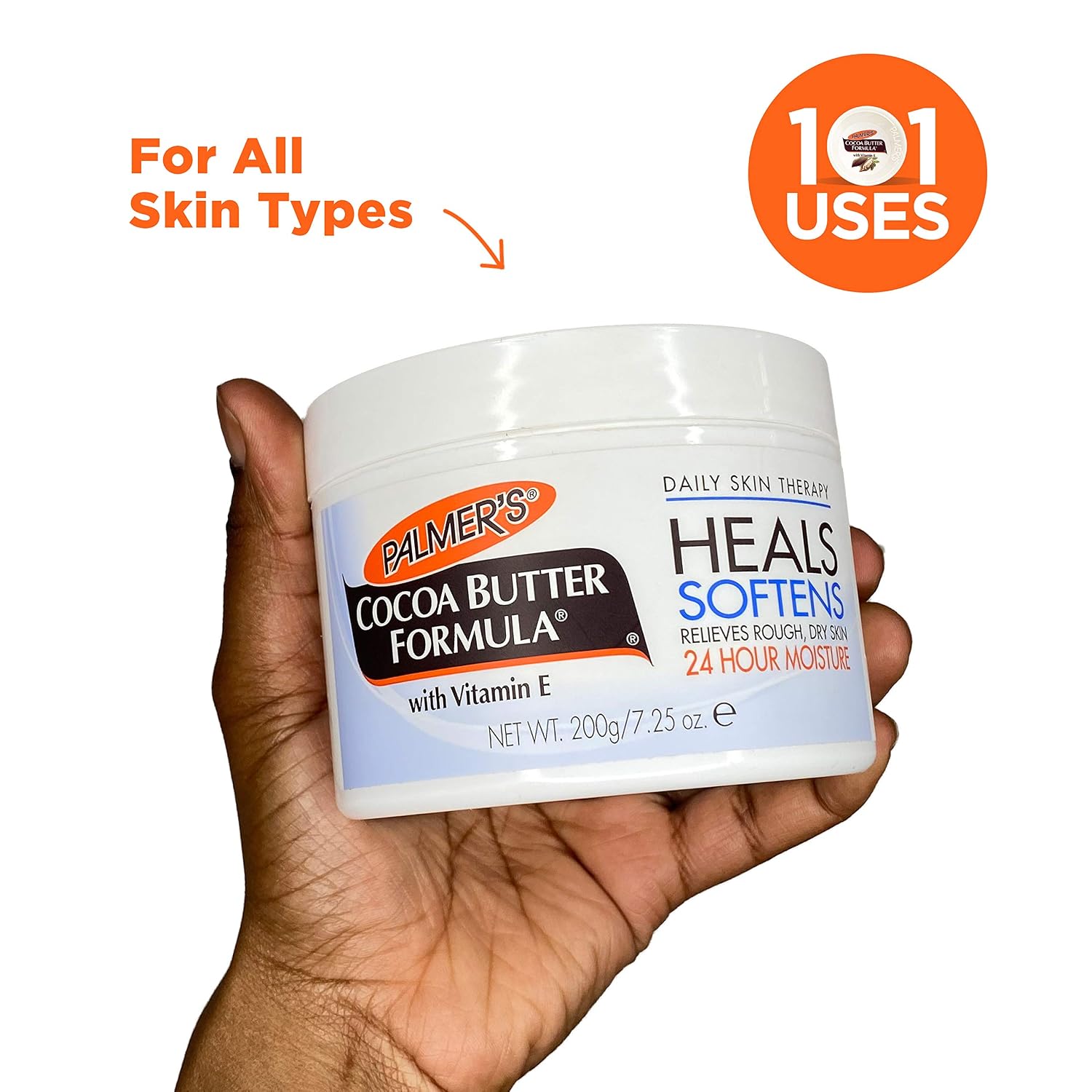 Palmer's Solid Body Lotion, Cocoa Butter Formula with Vitamin E (7.25 Oz) | Body Moisturizer with Vitamin E for Extremely Dry Skin, Softens and Soothes, Helps Smooth Marks, Tone Skin, 48 Hour Moisture