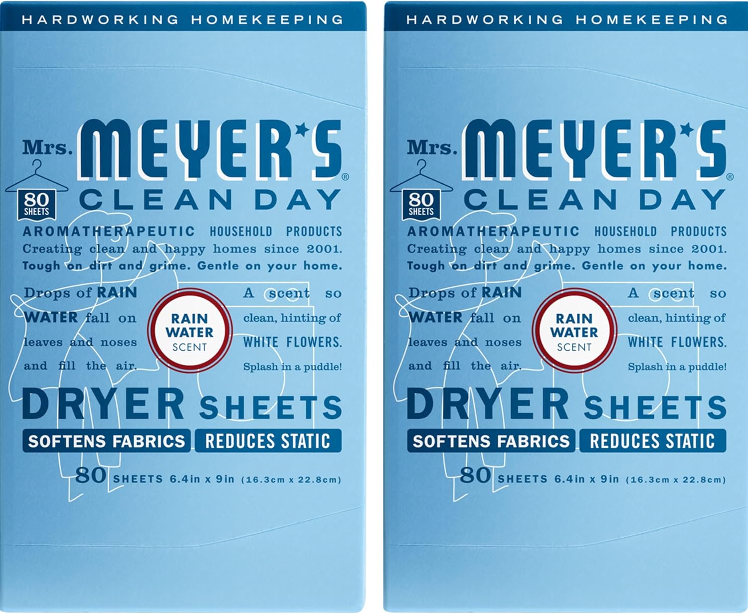 MRS. MEYER'S CLEAN DAY Dryer Sheets, Lavender, 80 ct